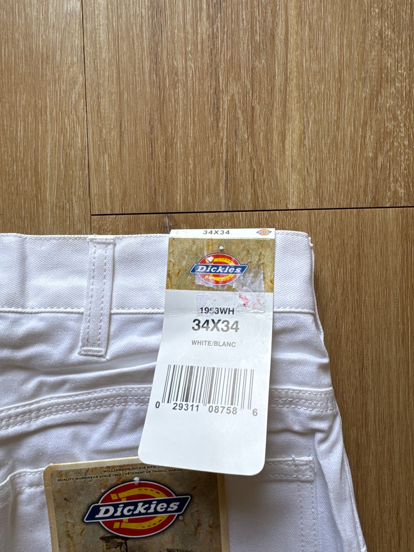 Vintage Dickies Relaxed Fit Straight Leg White Painters Carpenter Pants