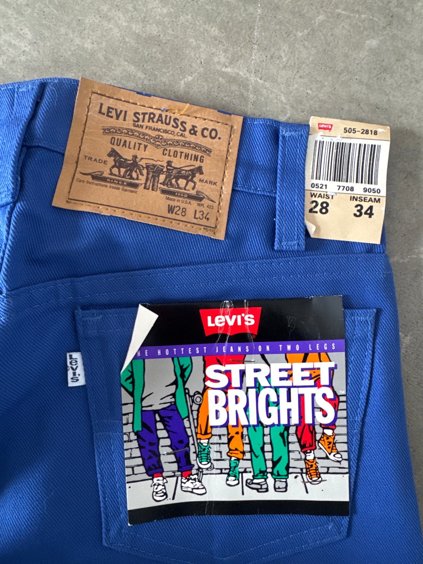 Vintage 90s Levi’s 505 Streetbrights Blue Jeans