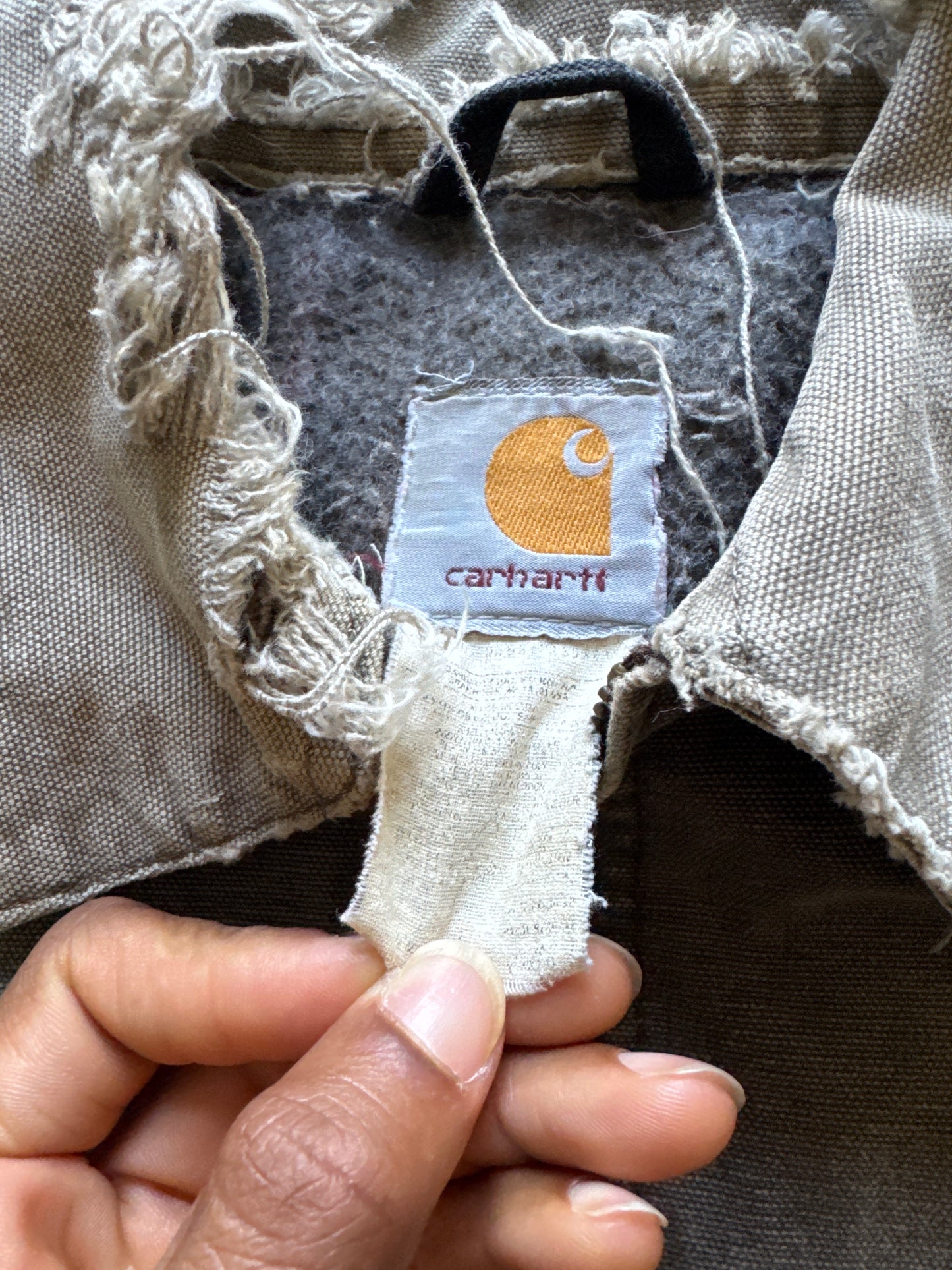 Vintage Carhartt Distressed Thrashed Detroit Jacket