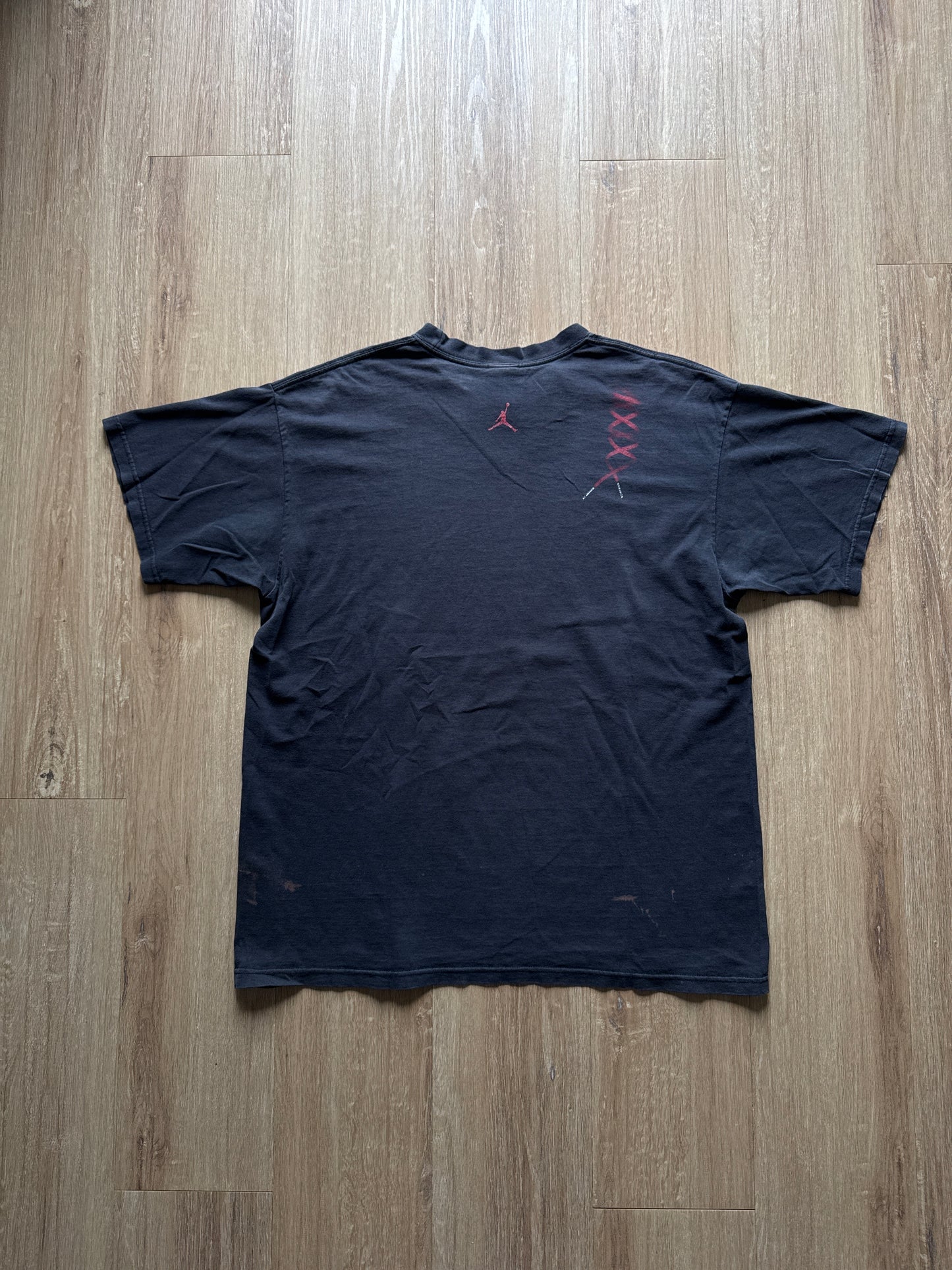 Y2k Nike Jordan 21 Release 2006 Black Tee