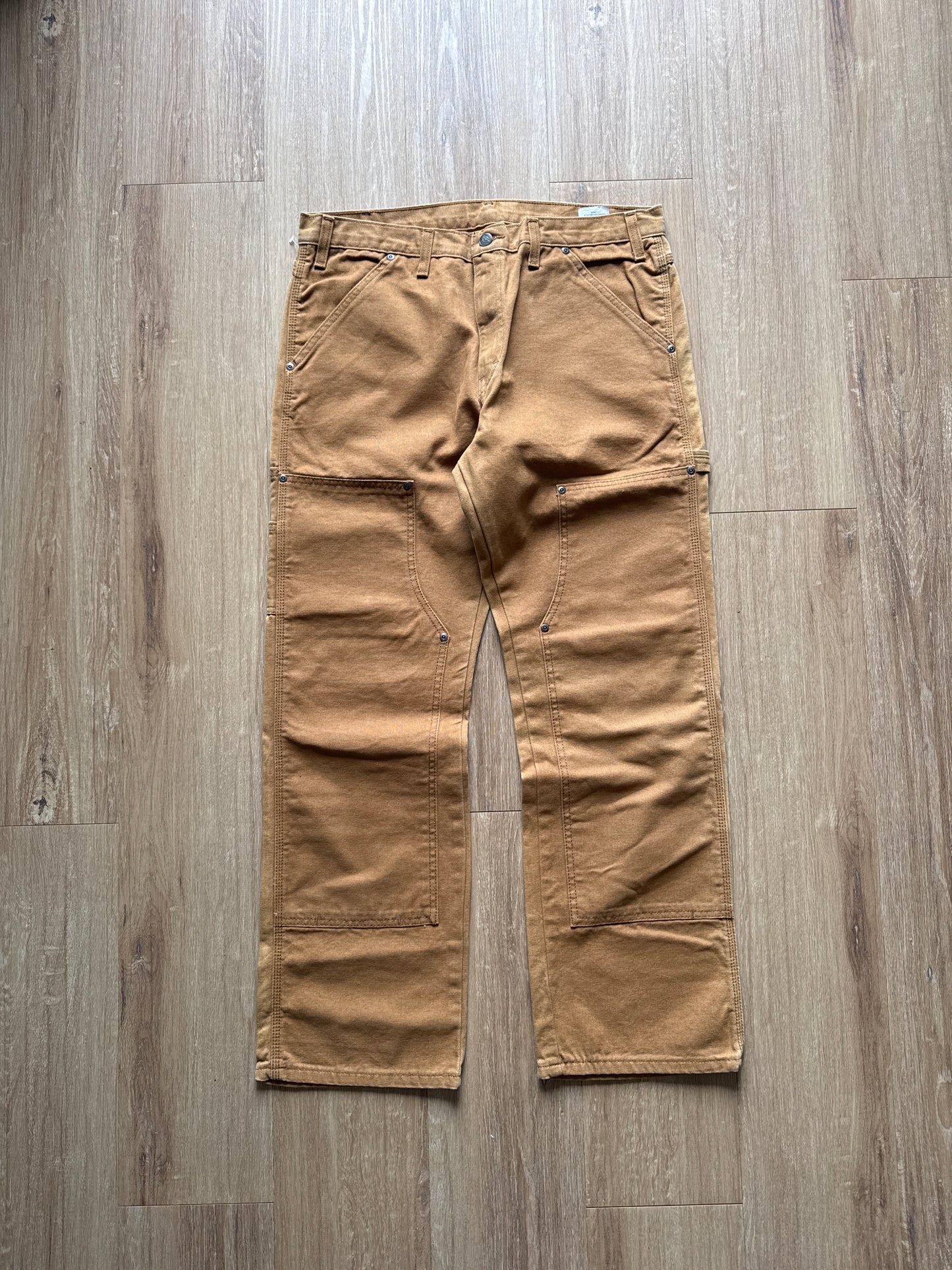 Dickies Relaxed Straight Tan Double Knee Pants