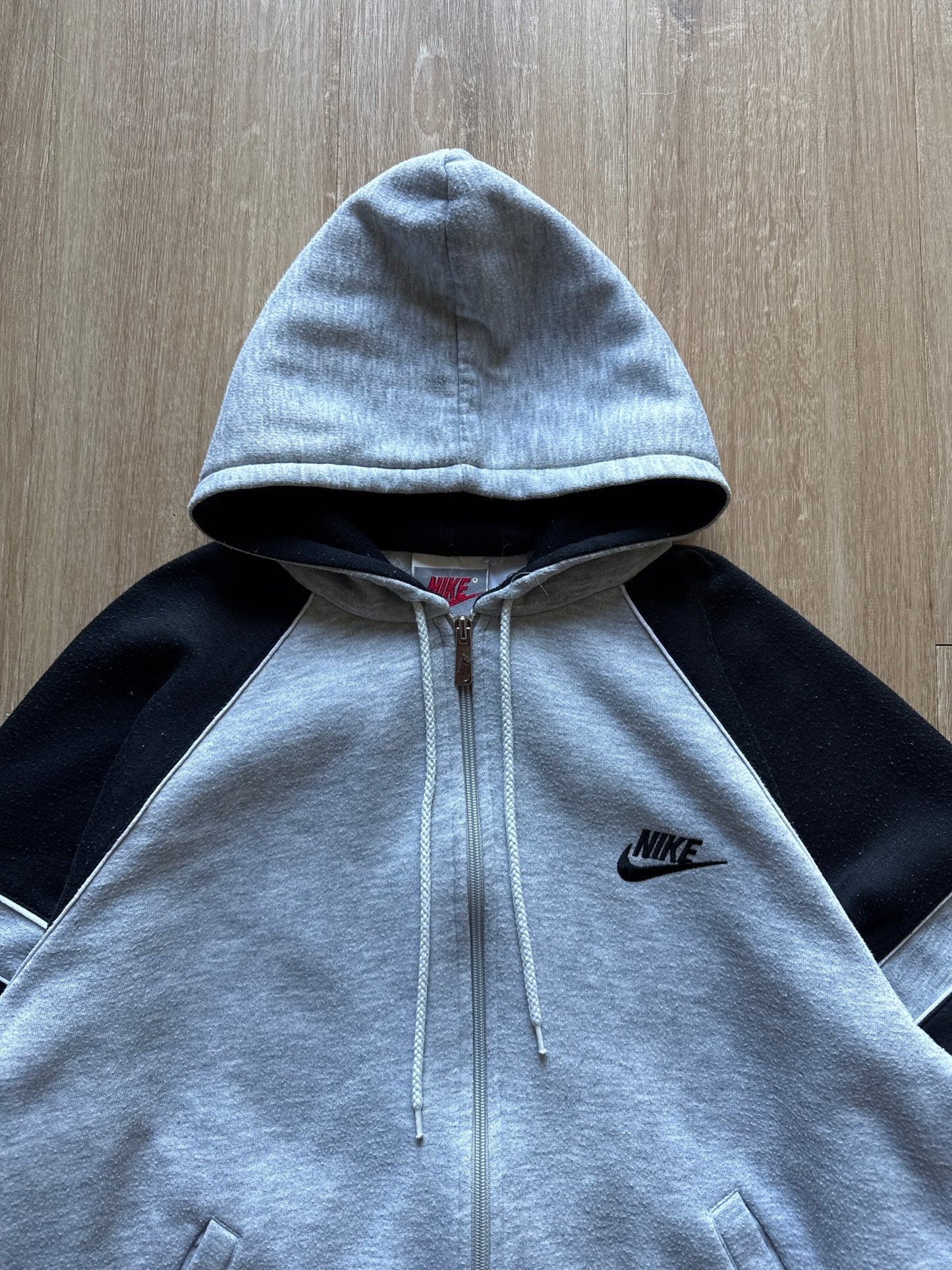 Vintage 80s Nike Logo Hooded Zip Up