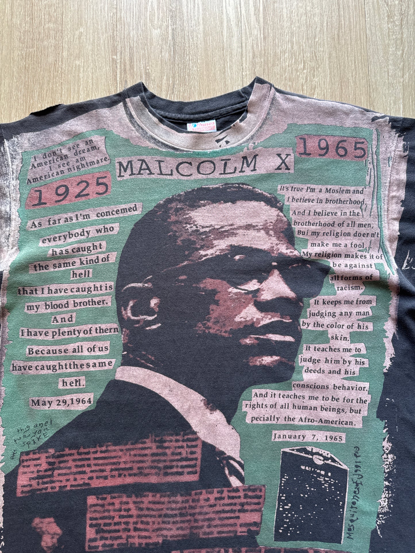 Modern Malcolm X Quote Mosquito Head Tee