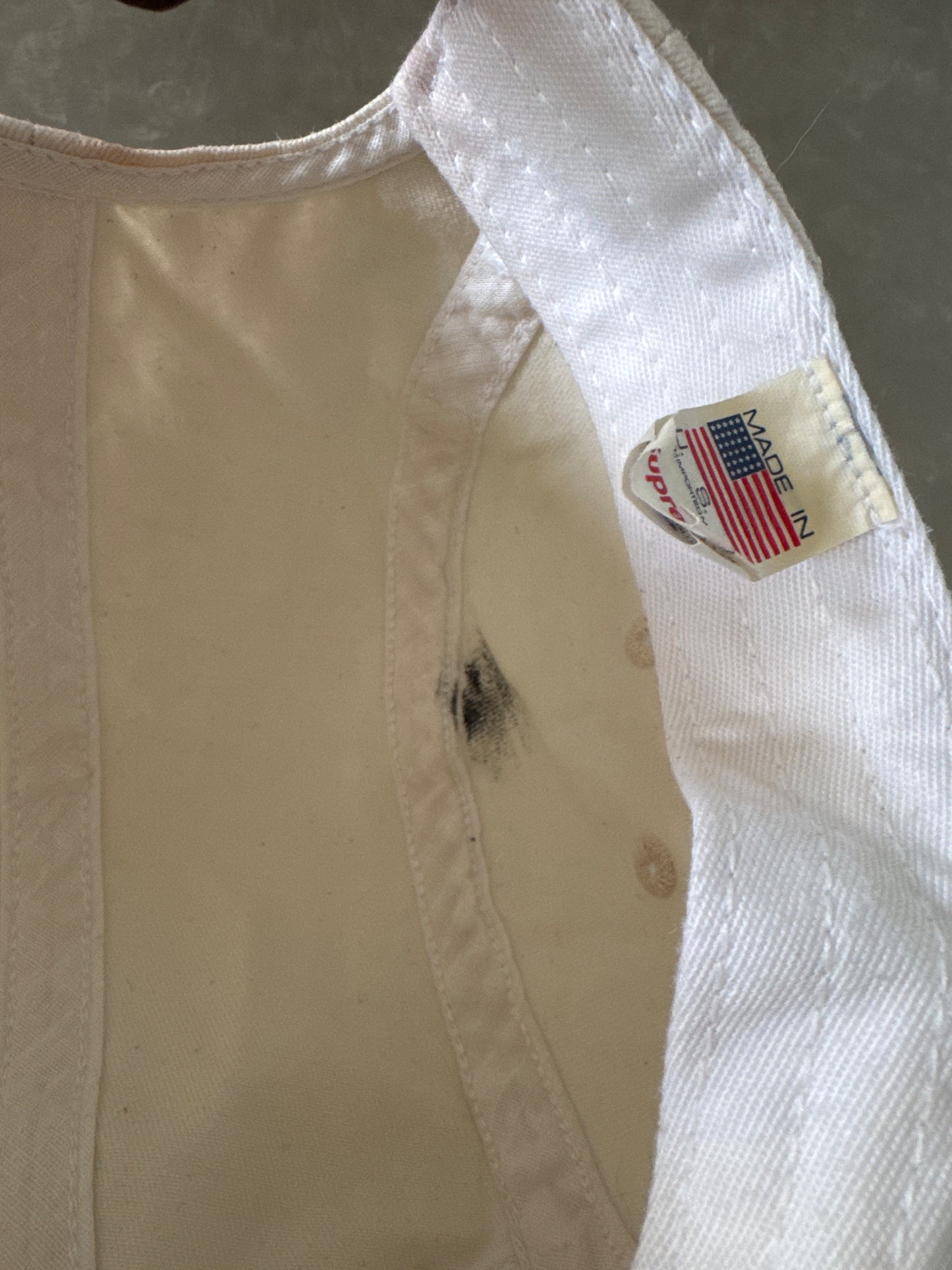 Supreme Washed Chino Twill Natural Camp Cap