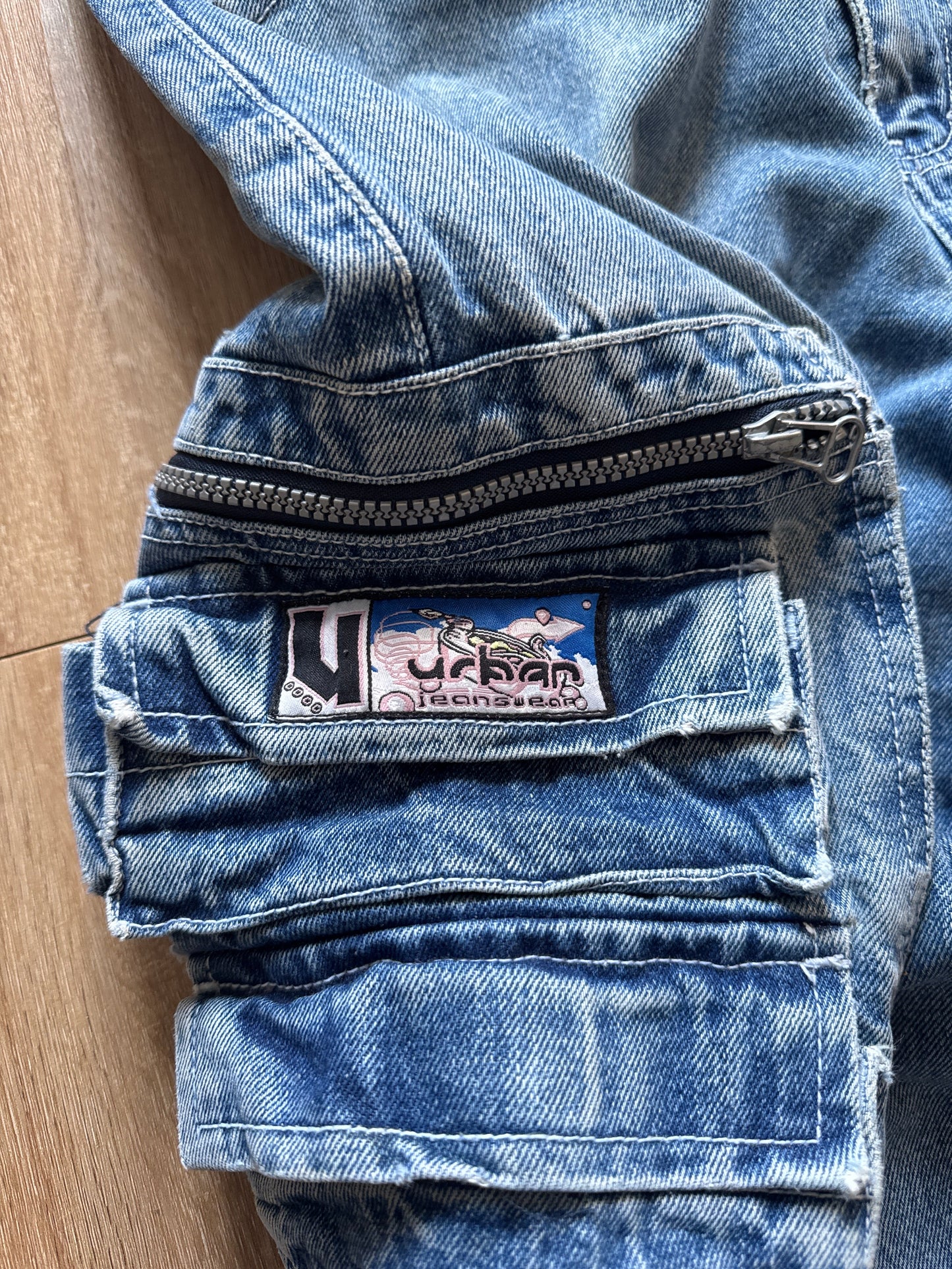 Vintage Y2K Urban Jeans Wear Cargo Denim Jeans