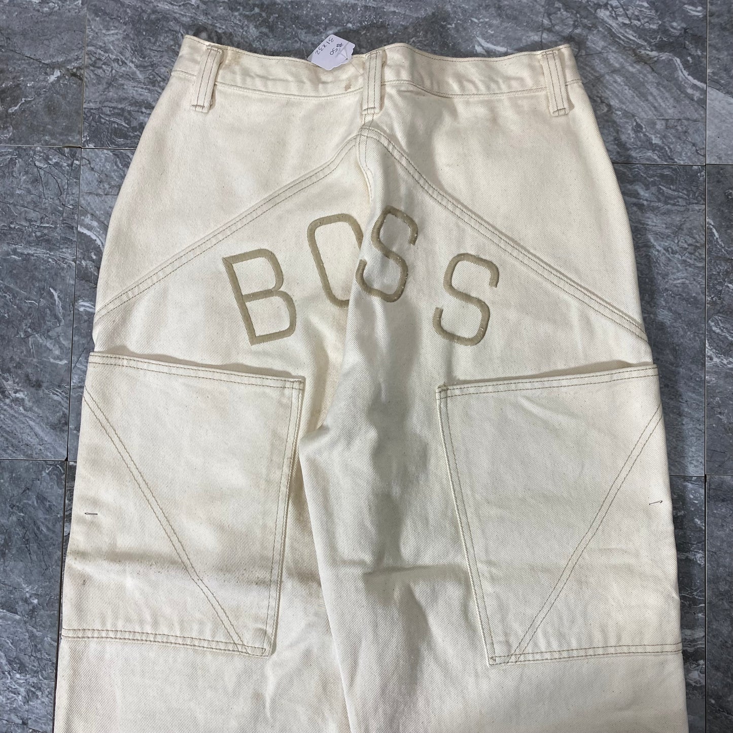 Vintage Boss Cream Carpenter Pants