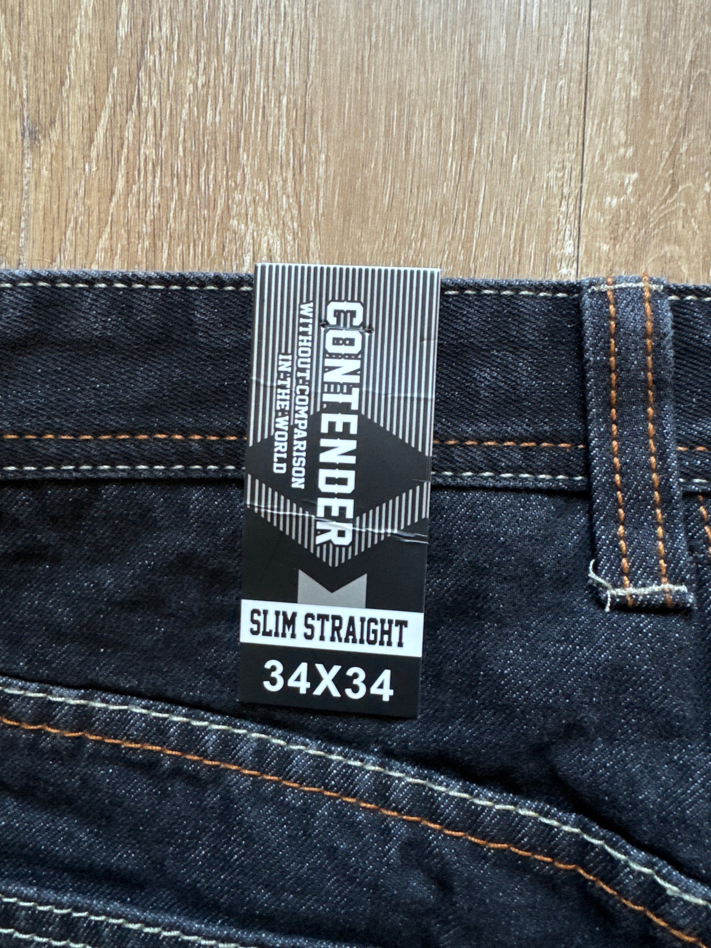 Y2K Contender Slim Straight Black Denim Jeans