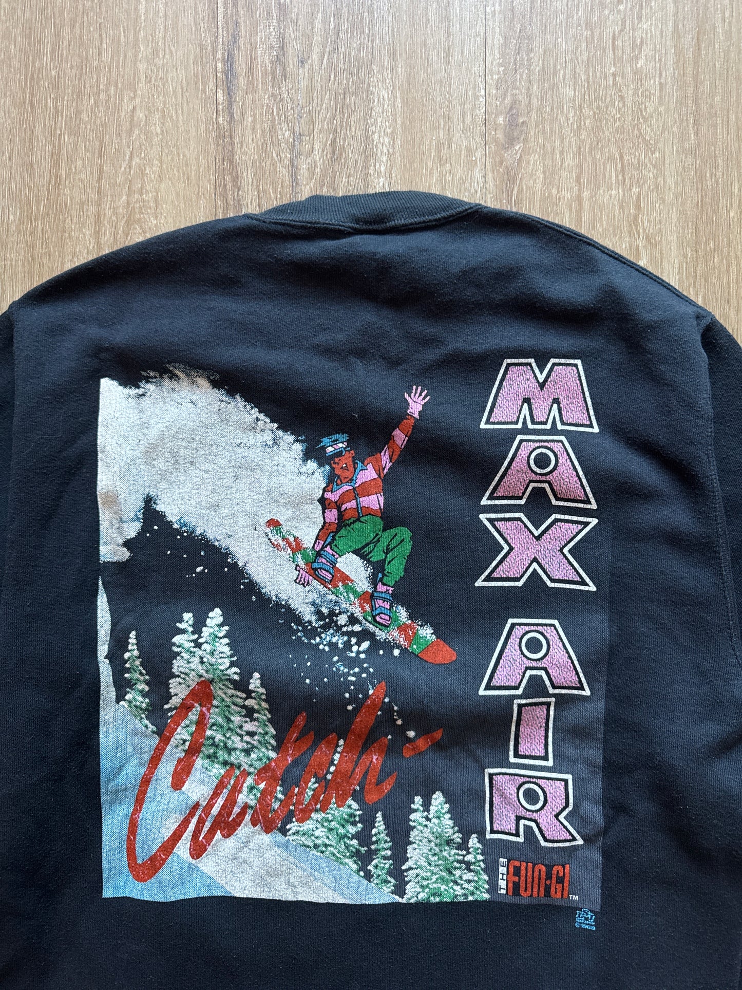 Vintage 90s The Fun Gi Snowboard Cutch Max Air Sweatshirt