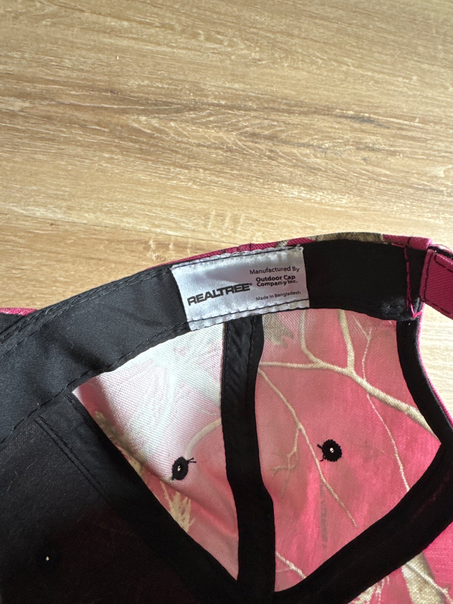Real Tree Pink Camo Strapback Hat