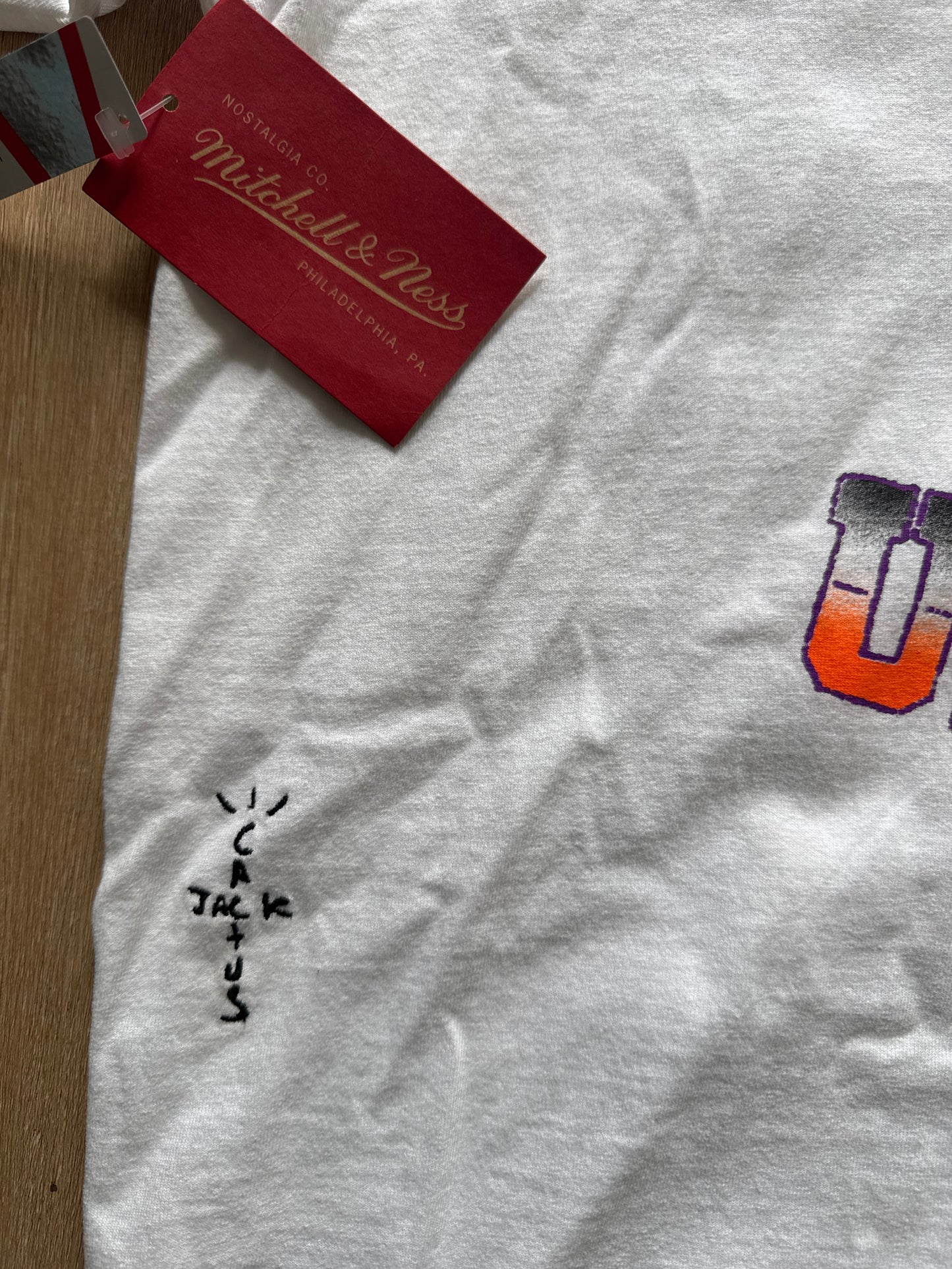 Travis Scott x Mitchell & Ness Clemson Tigers Hand Drawn Tee