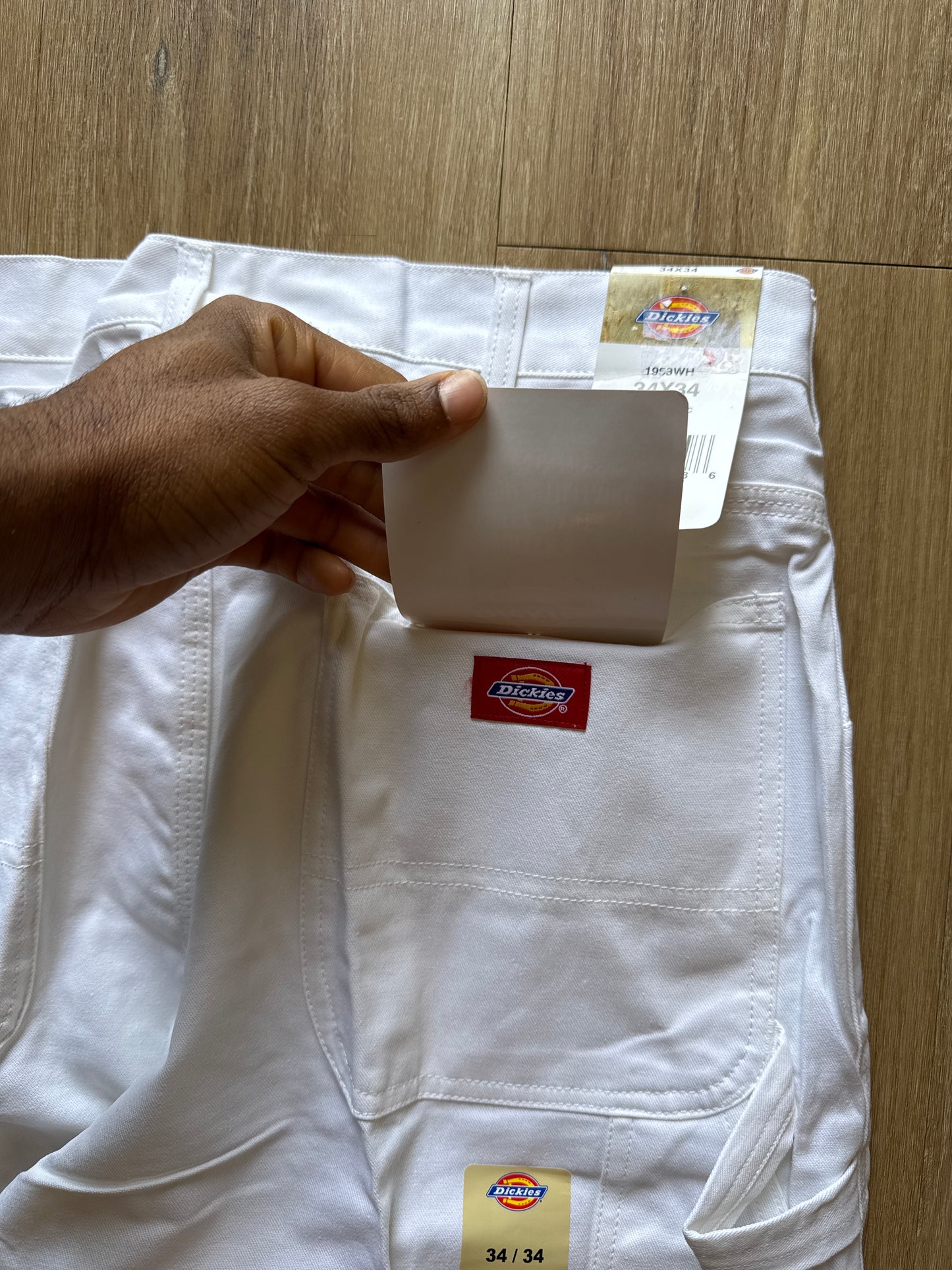 Vintage Dickies Relaxed Fit Straight Leg White Painters Carpenter Pants