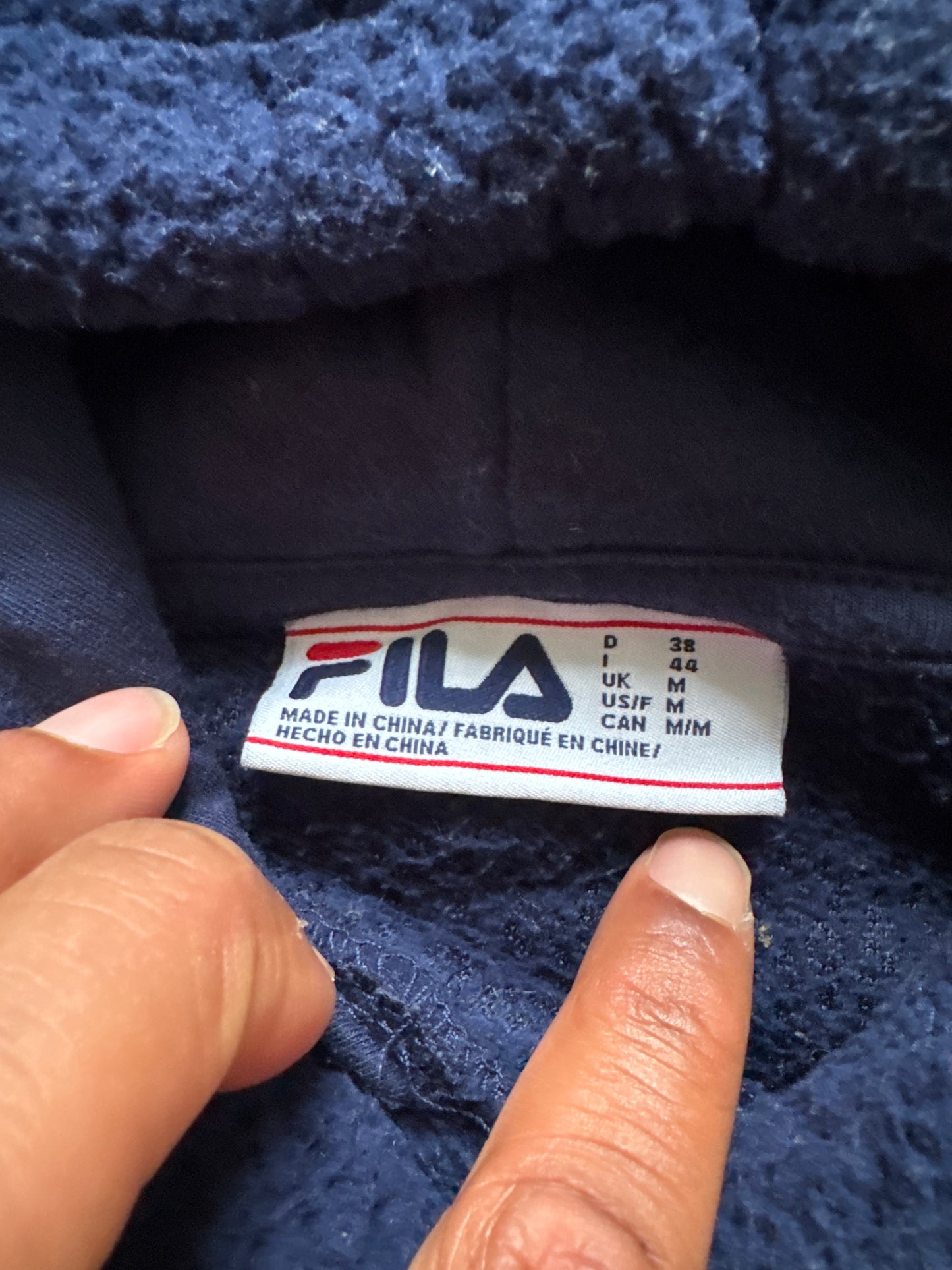 Women’s Fila Sherpa Navy Hoodie