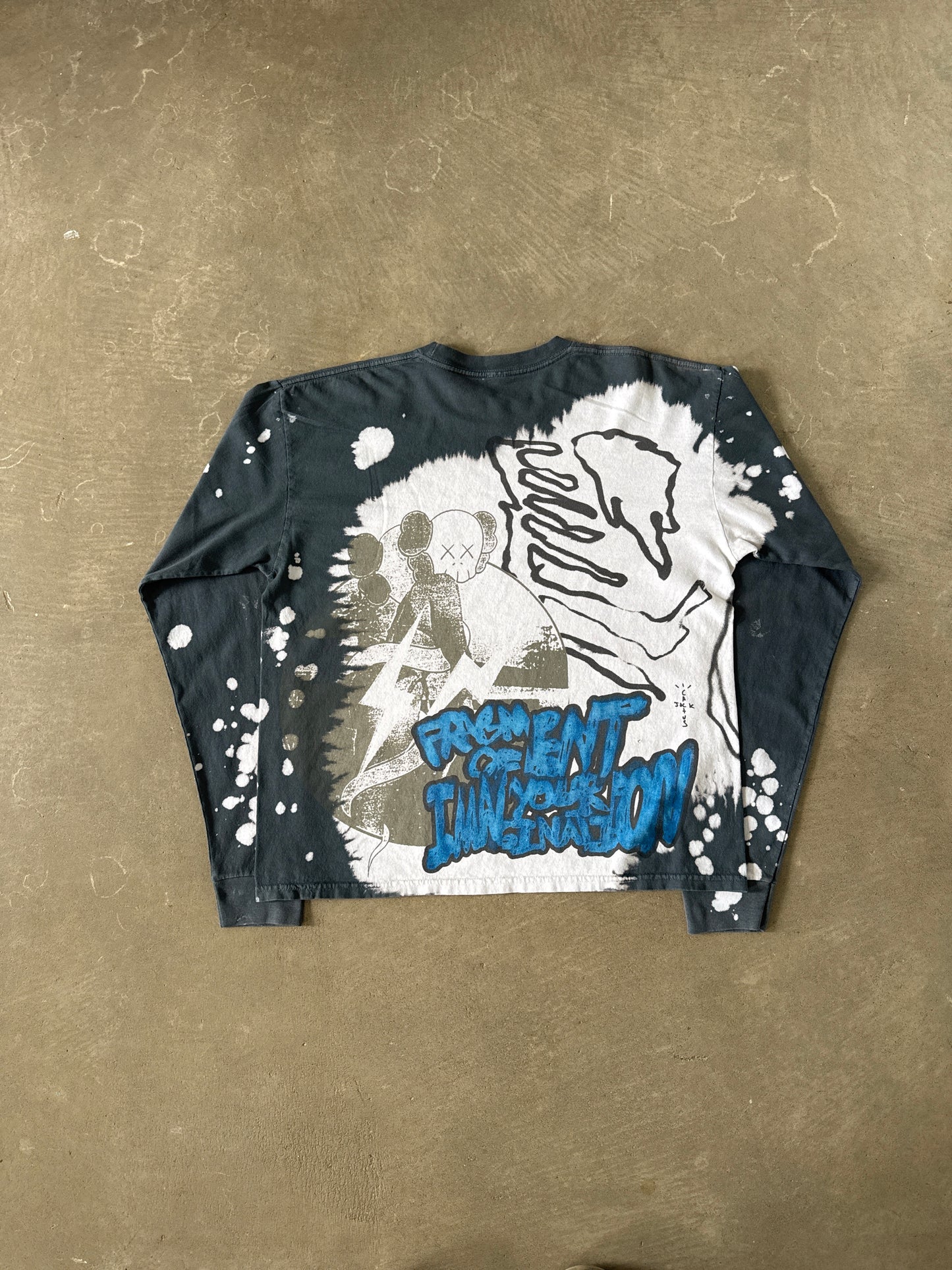 Travis Scott Cactus Jack Kaws For Fragment Boxy Long Sleeve Tee