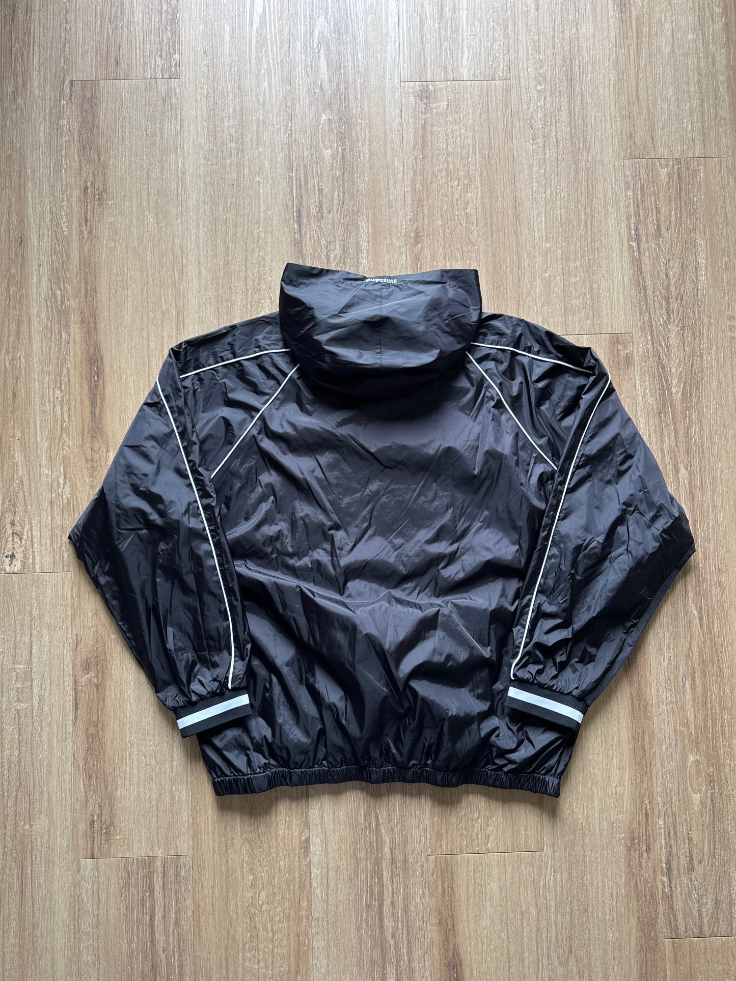 Supreme Hooded Warm Up Black Pullover