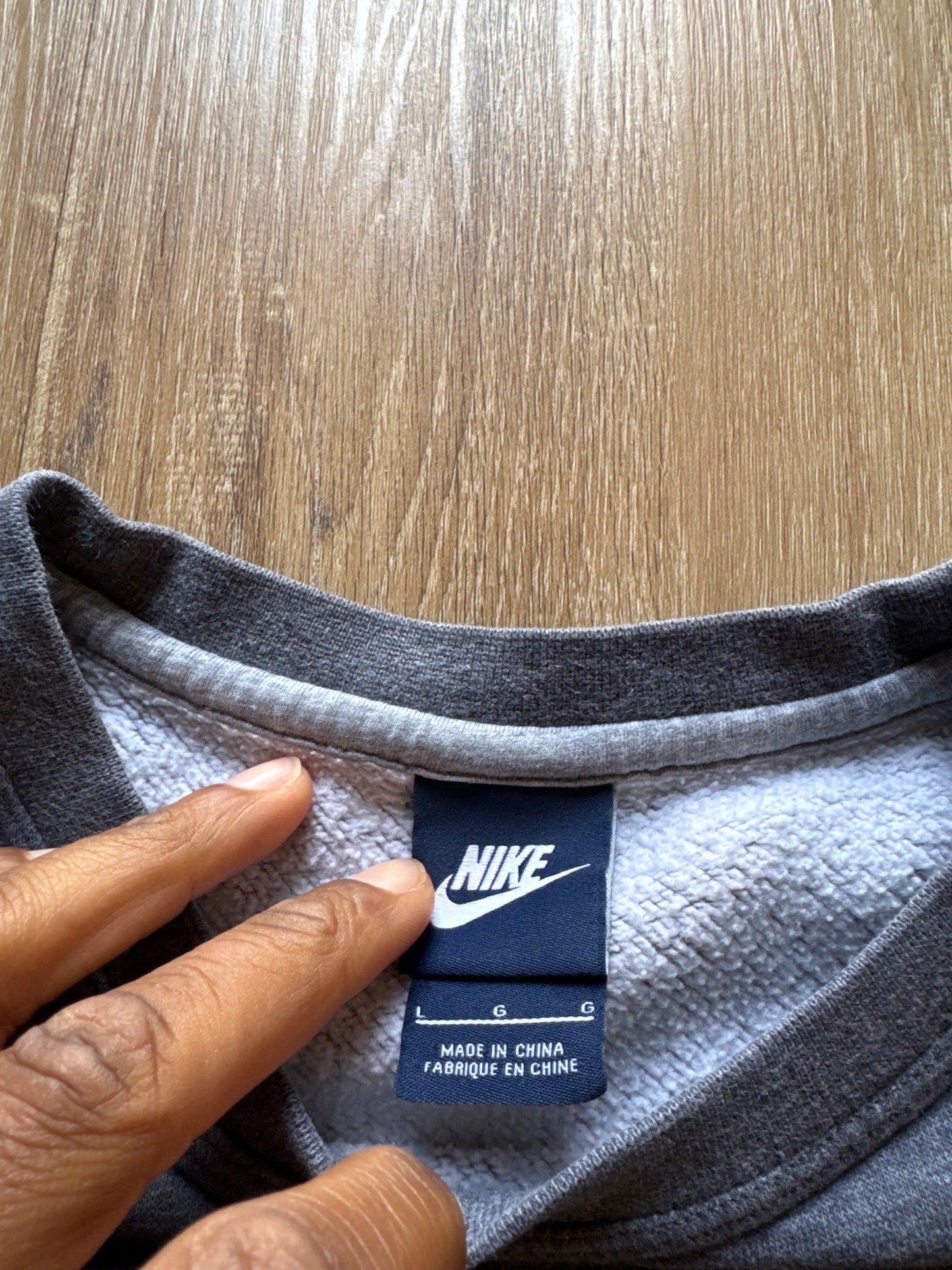 Nike Logo Grey Sweatshirt