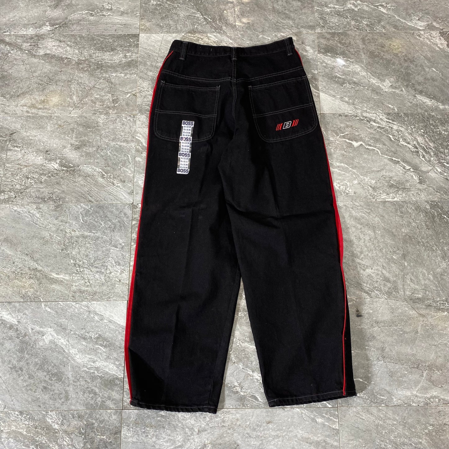 Vintage Boss Baggy Style Black Denim Jeans