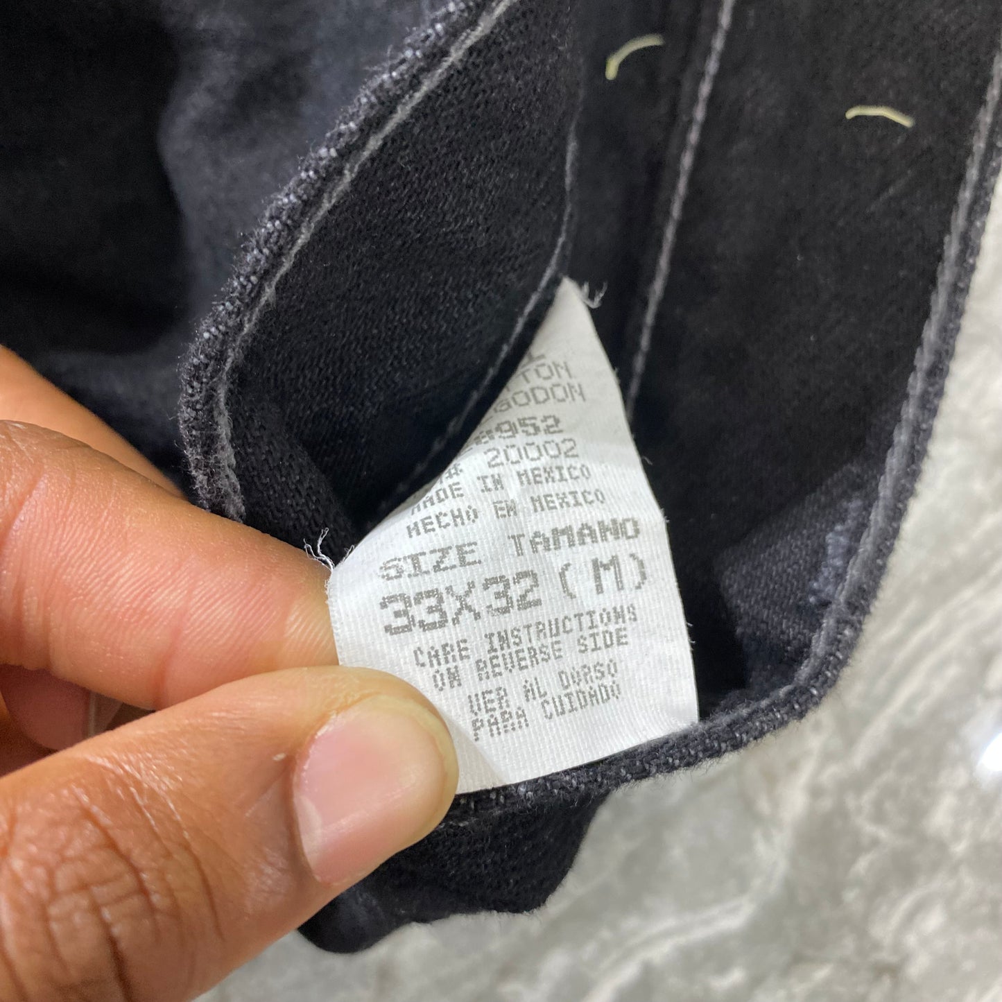 Vintage Boss Baggy Style Black Denim Jeans