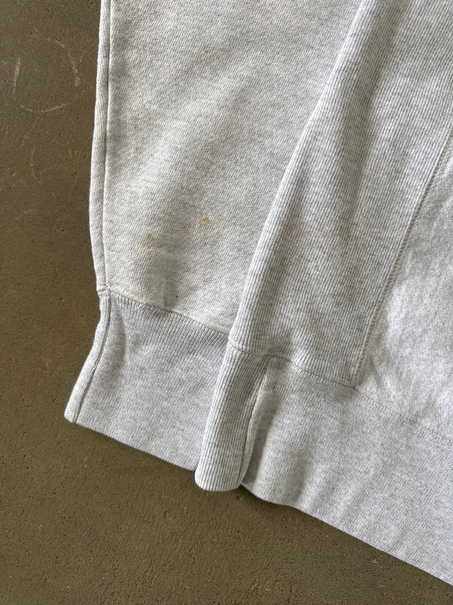 Vintage Champion Reverse Weave Heather Grey Hooded Zip Up