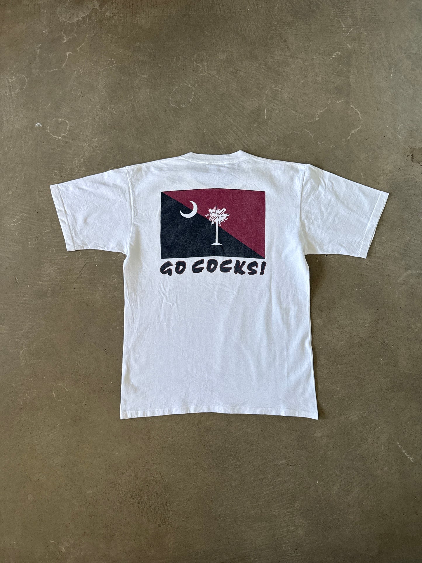 Vintage University Of South Carolina Gamecocks Go Cocks Tee