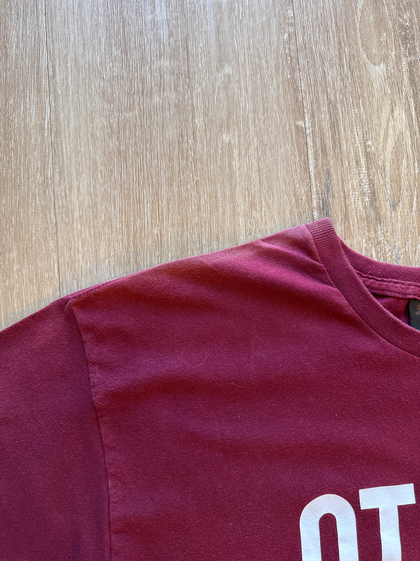 Stussy International Burgundy Spellout Tee