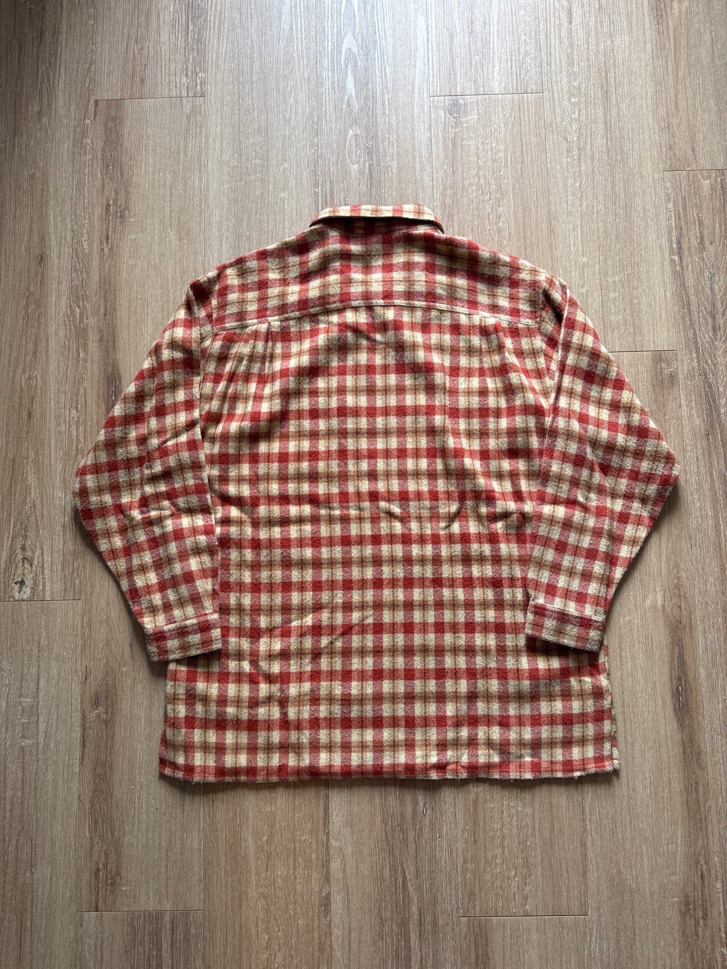 Vintage New York Jeans Acrylic Zip Up Flannel Shirt