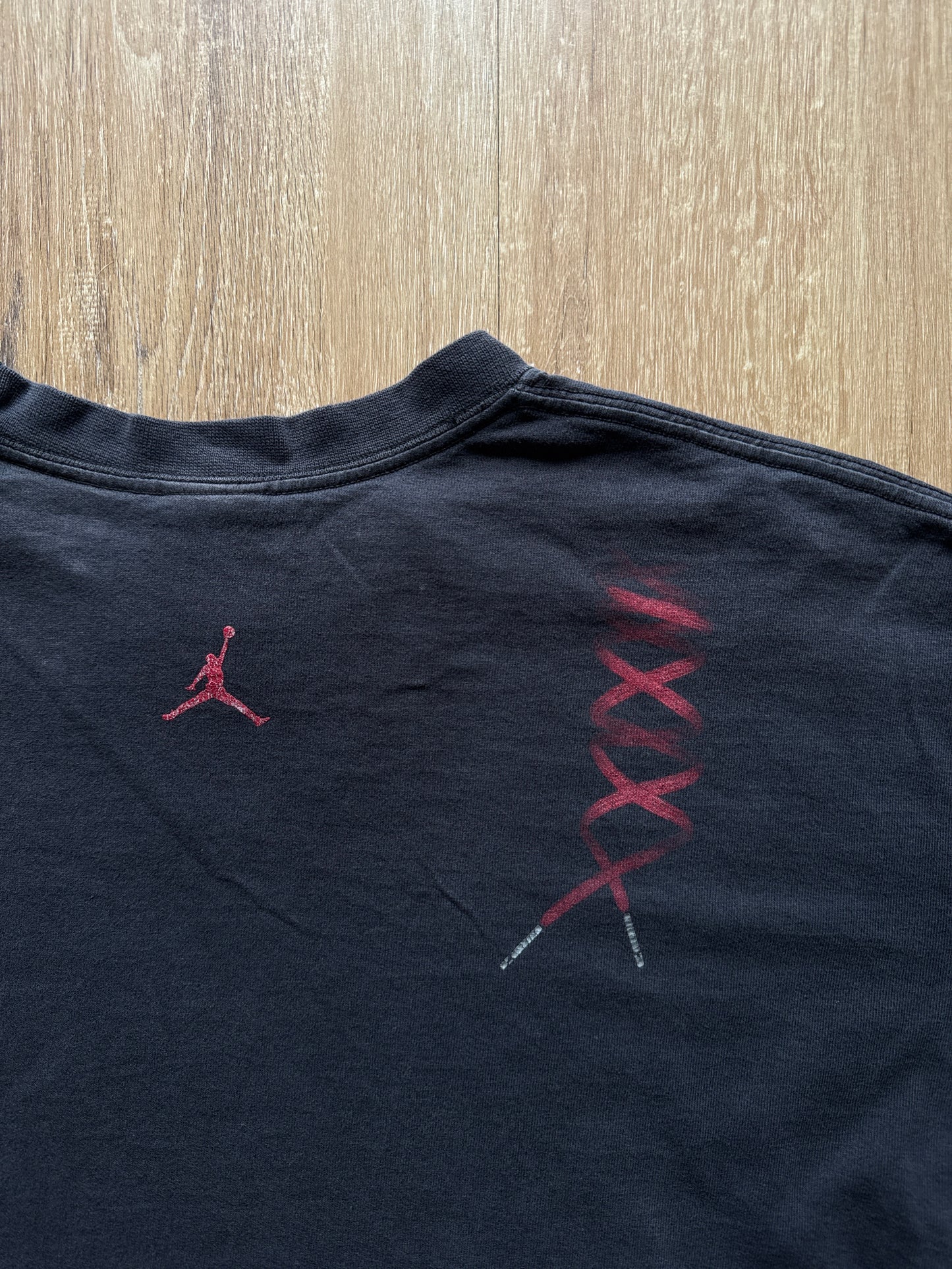 Y2k Nike Jordan 21 Release 2006 Black Tee
