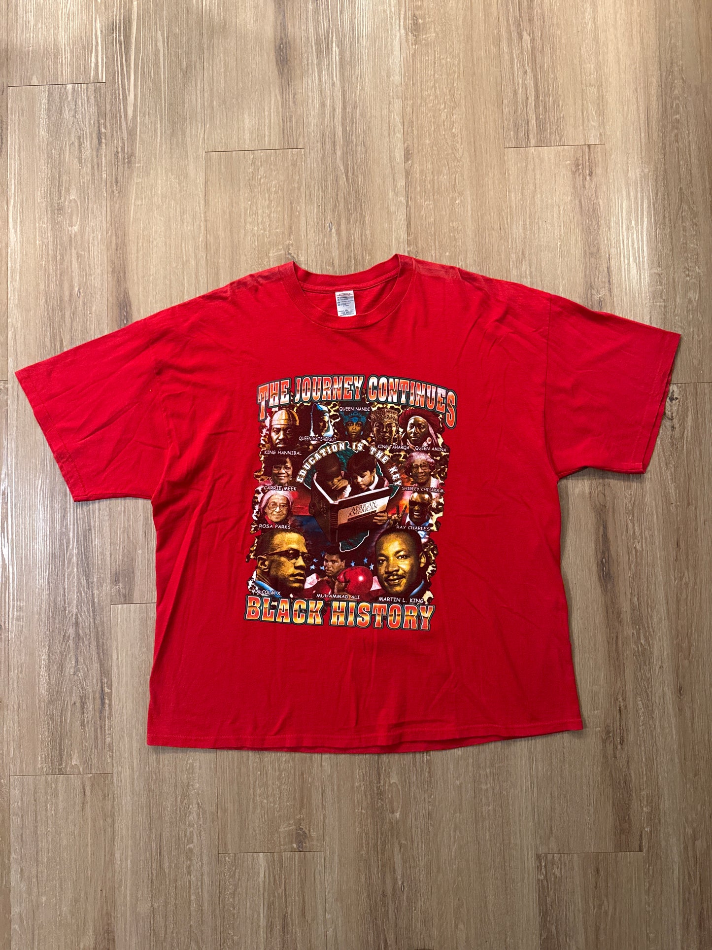 Vintage Black History The Journey Continues Education Is Key Tee
