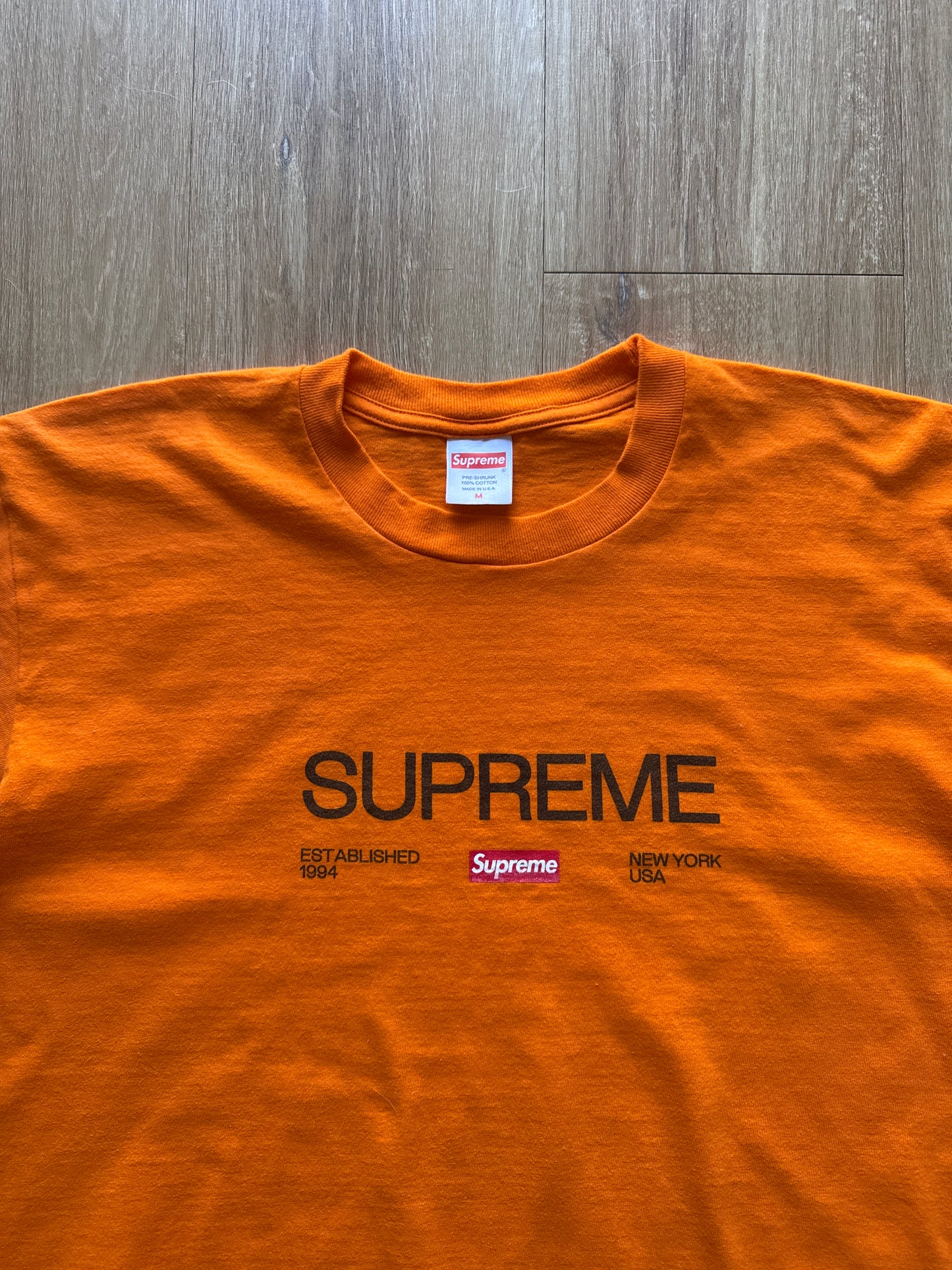 Supreme Shop Orange Tee