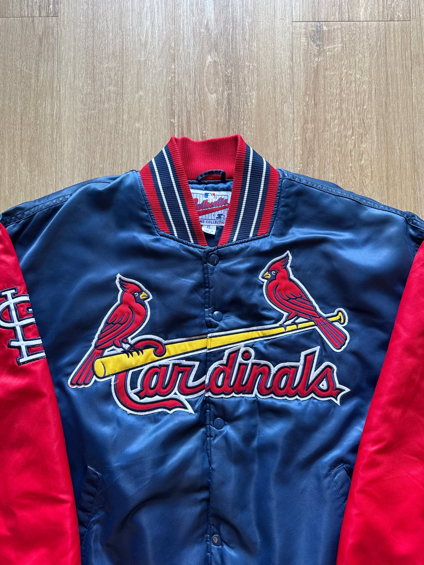 Vintage Starter St. Louis Cardinals Bomber MLB Baseball Satin Jacket