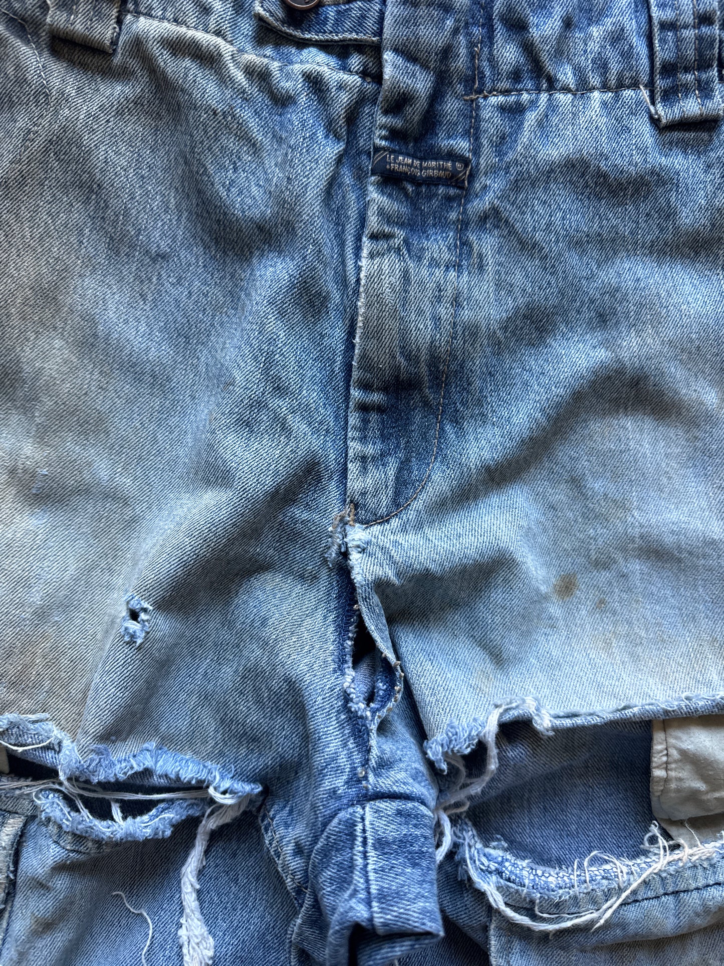 Vintage Marithe Francois Girbaud Distressed Thrashed Utility Pants
