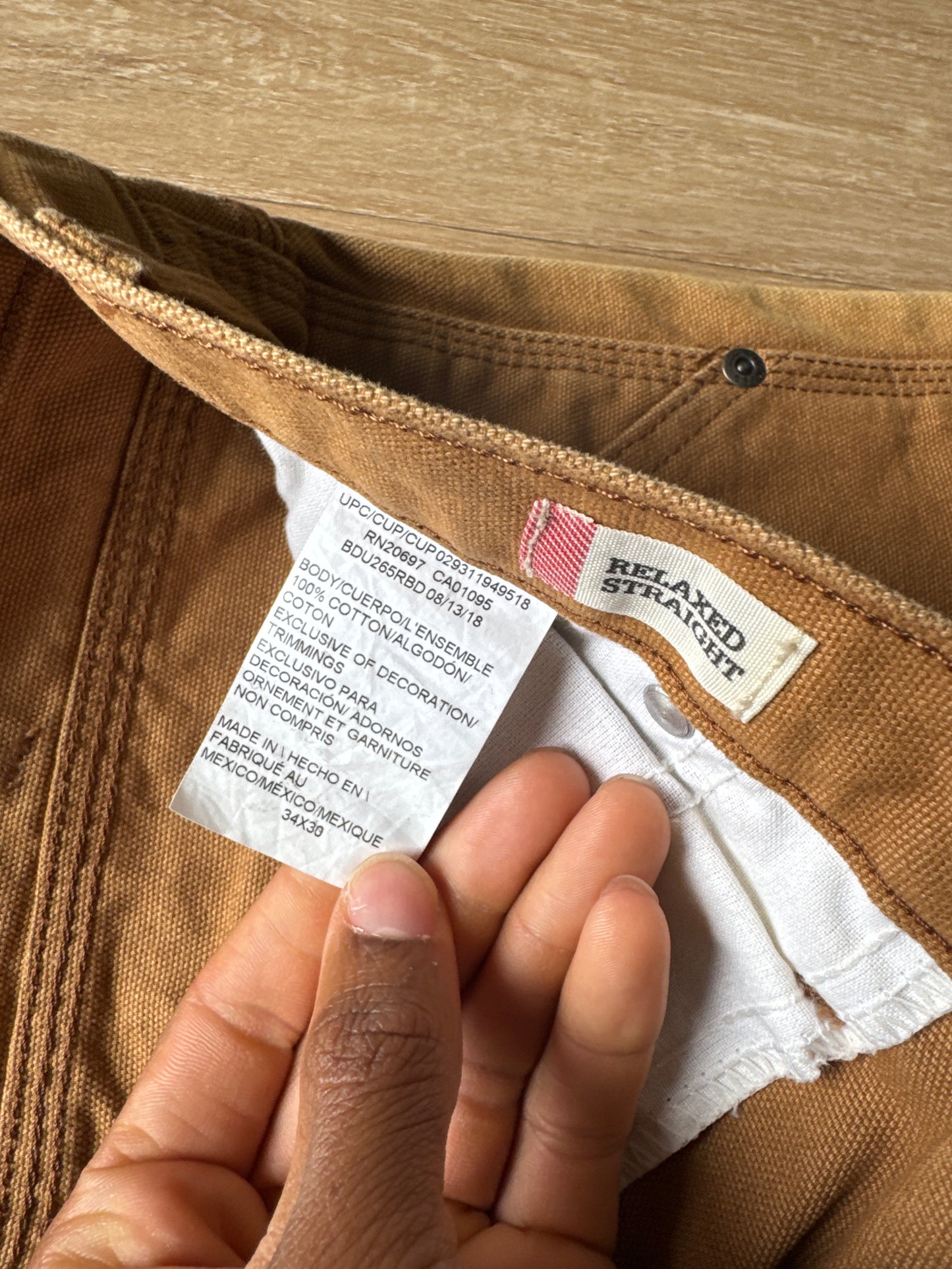 Dickies Relaxed Straight Tan Double Knee Pants