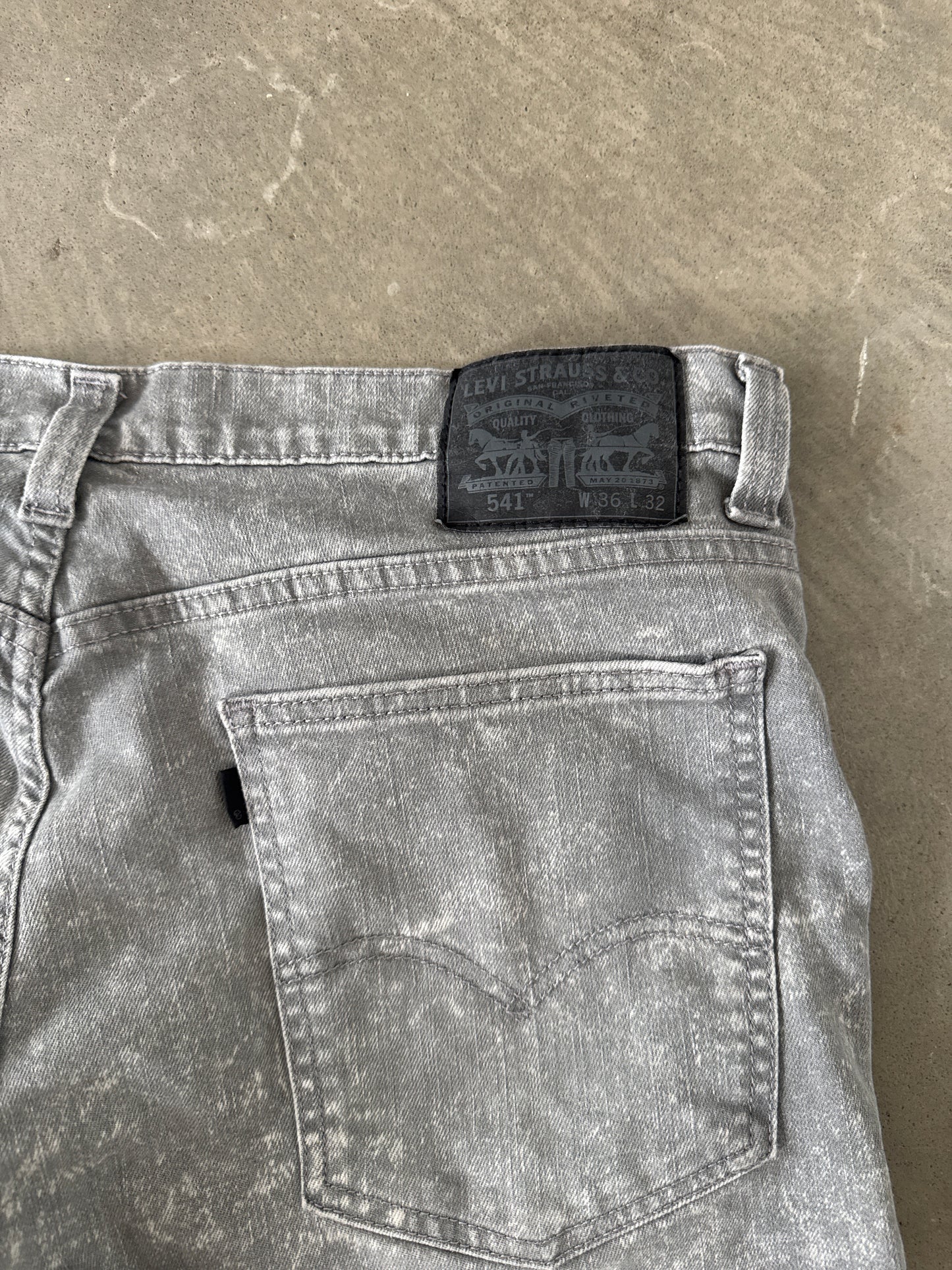 Levi’s 541 Grey Acid Washed Denim Jeans