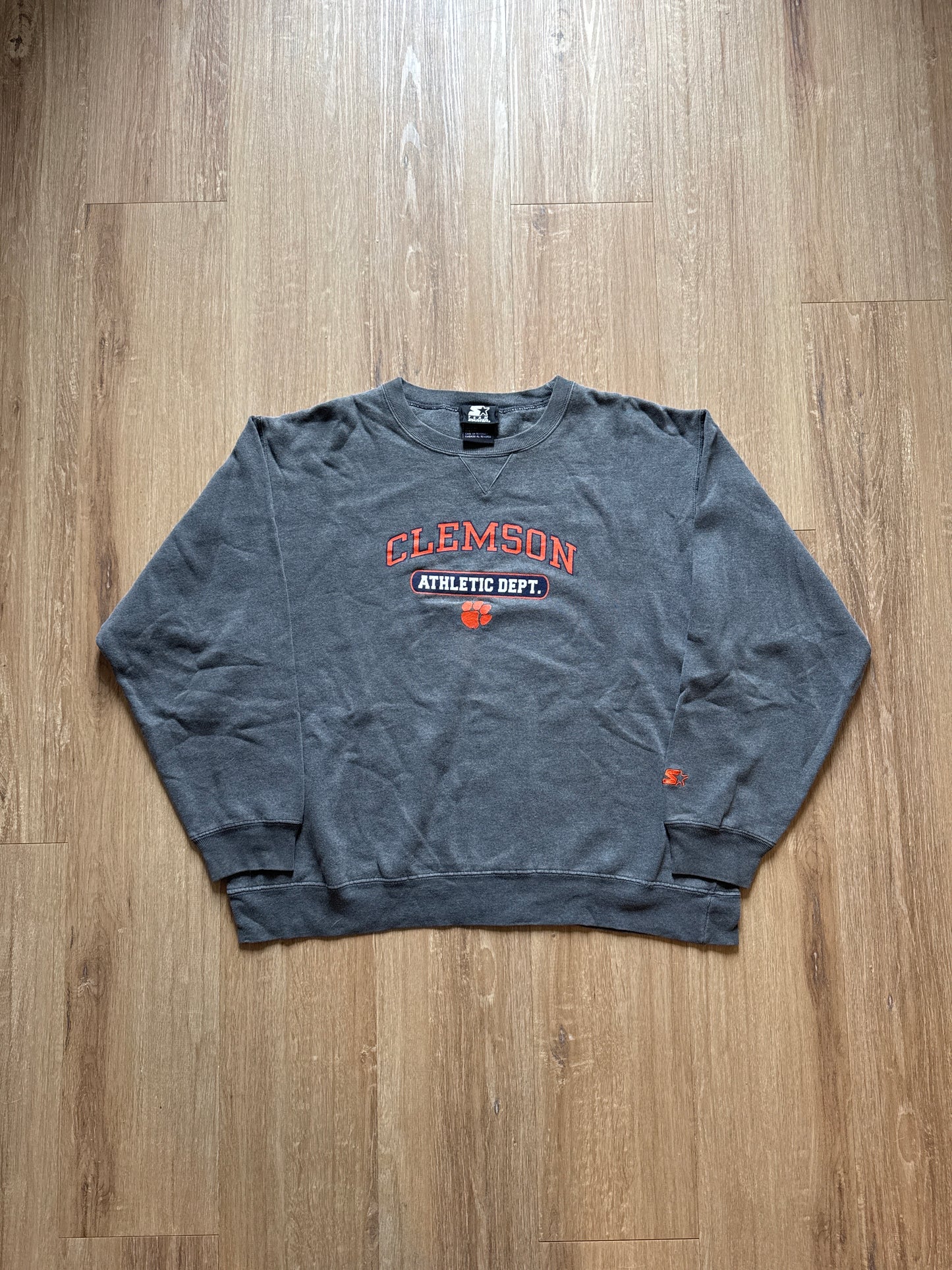 Vintage Starter University Of Clemson Tigers Sweatshirt