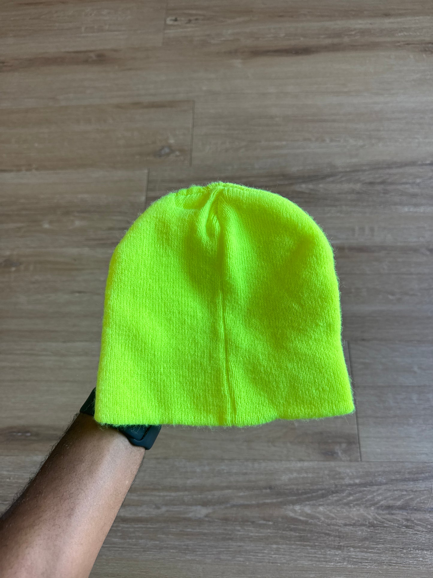 Batman Highlighter Yellow Skully Beanie Hat