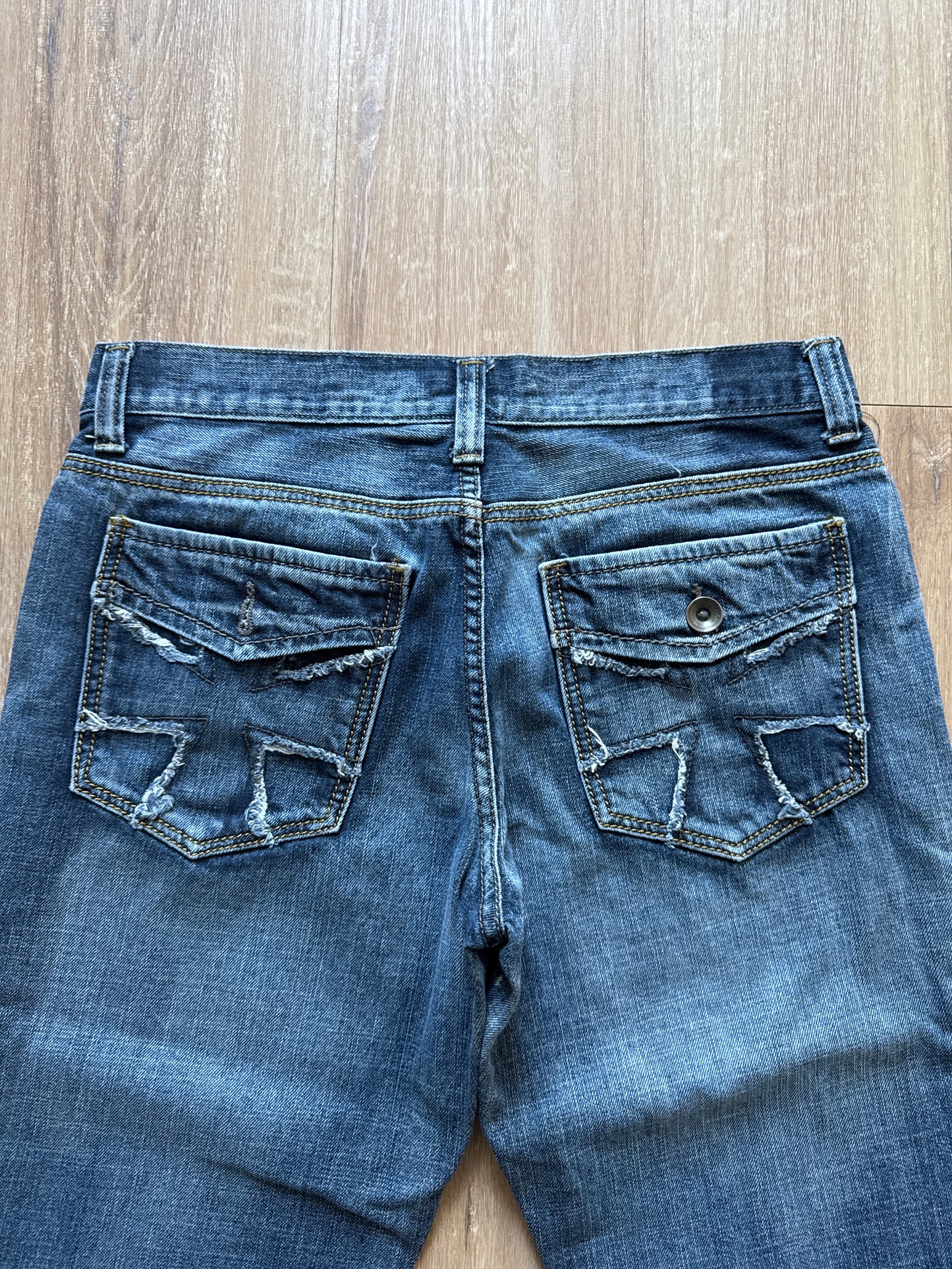Y2K Helix Bootcut Dark Denim Jeans