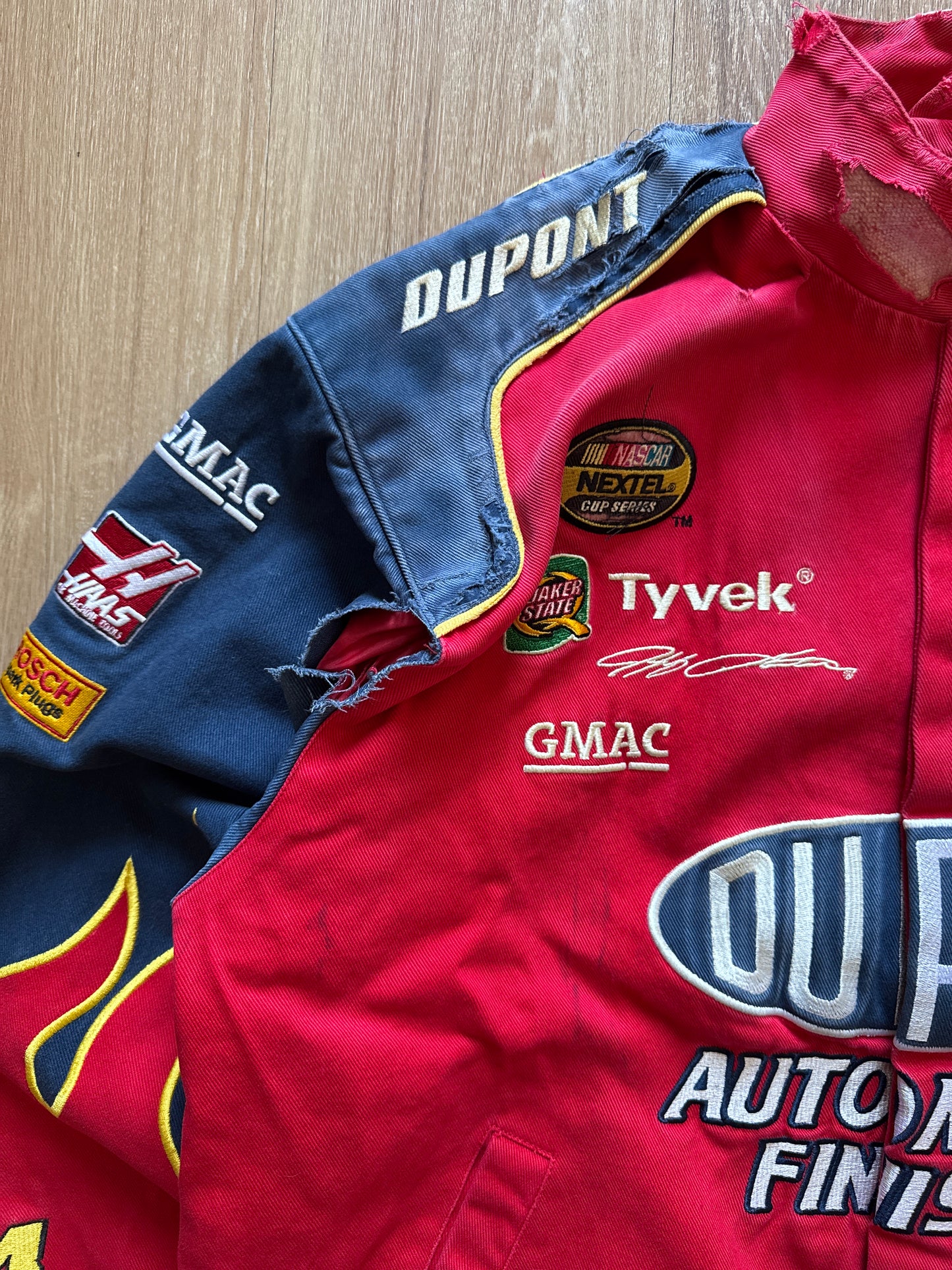 Vintage Nascar Jeff Gordon Du Pont Flame Racing Jacket
