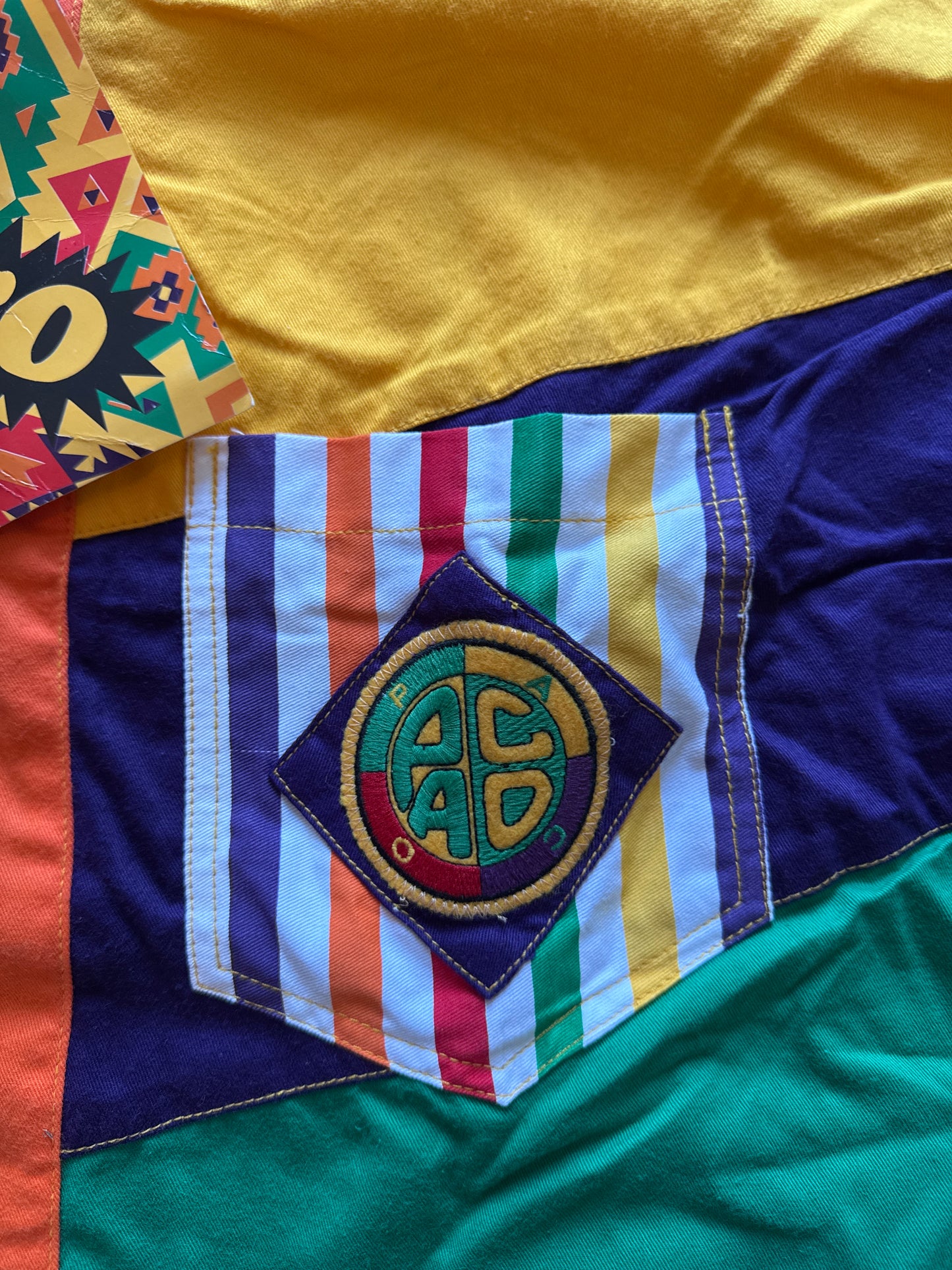 Vintage 90s Paco Funky Will Smith Fresh Prince Of Bel-Air Pocket Logo Button Up Shirt