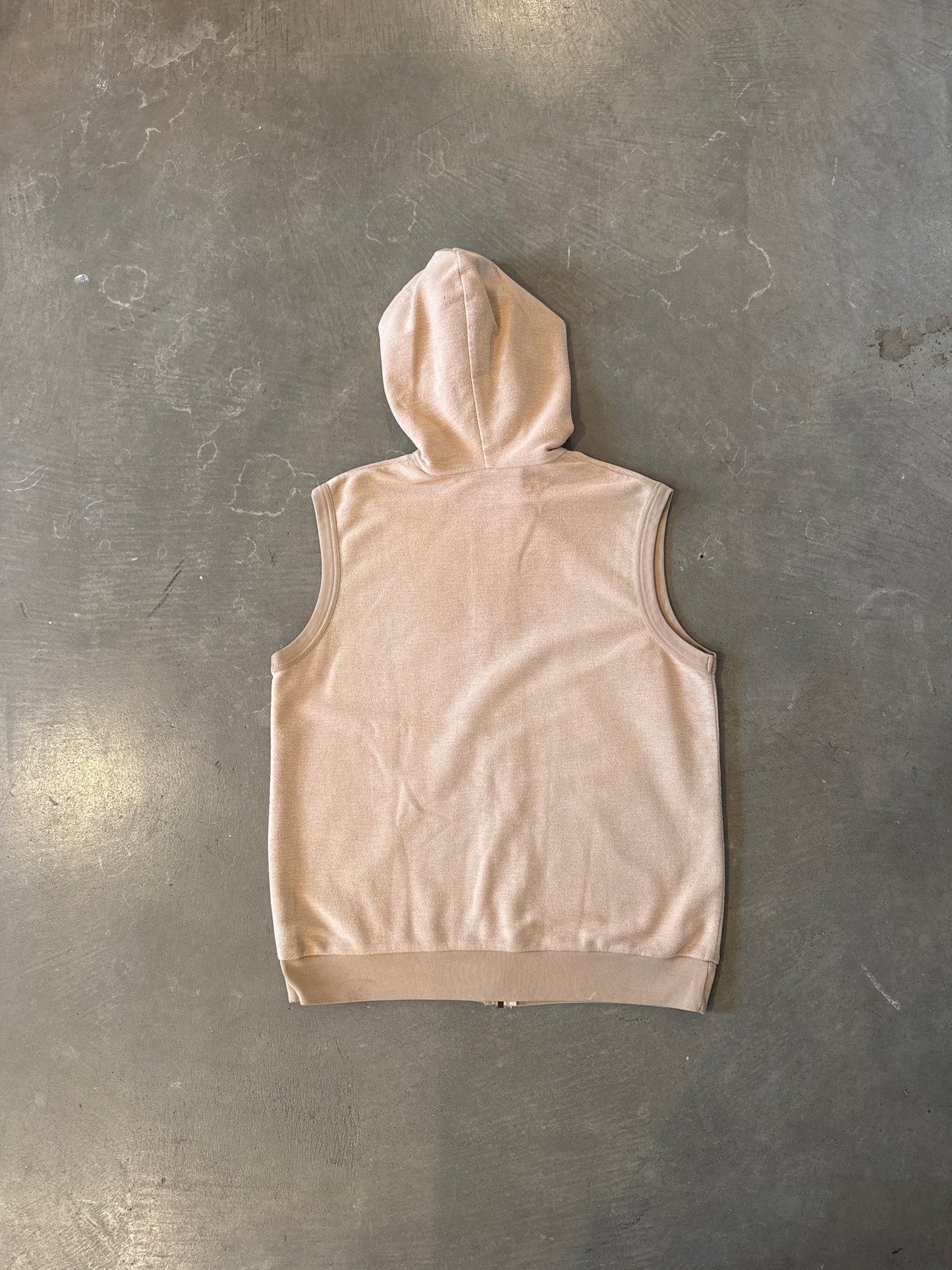 Vintage 80s Nike Blue Tag Sleeveless Terry Cloth Hooded Zip Up Vest