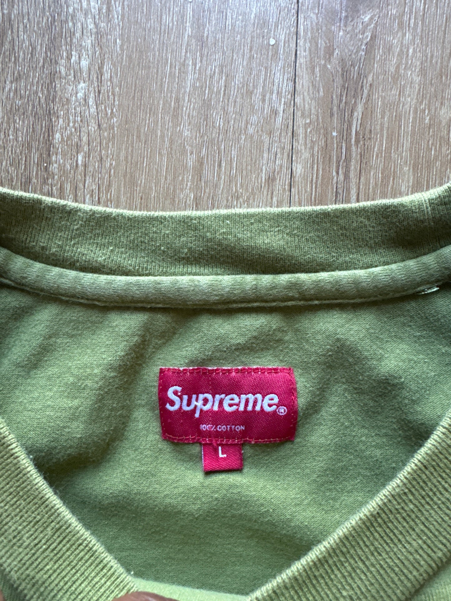 Supreme Best In The World Palm Olive Long Sleeve Tee