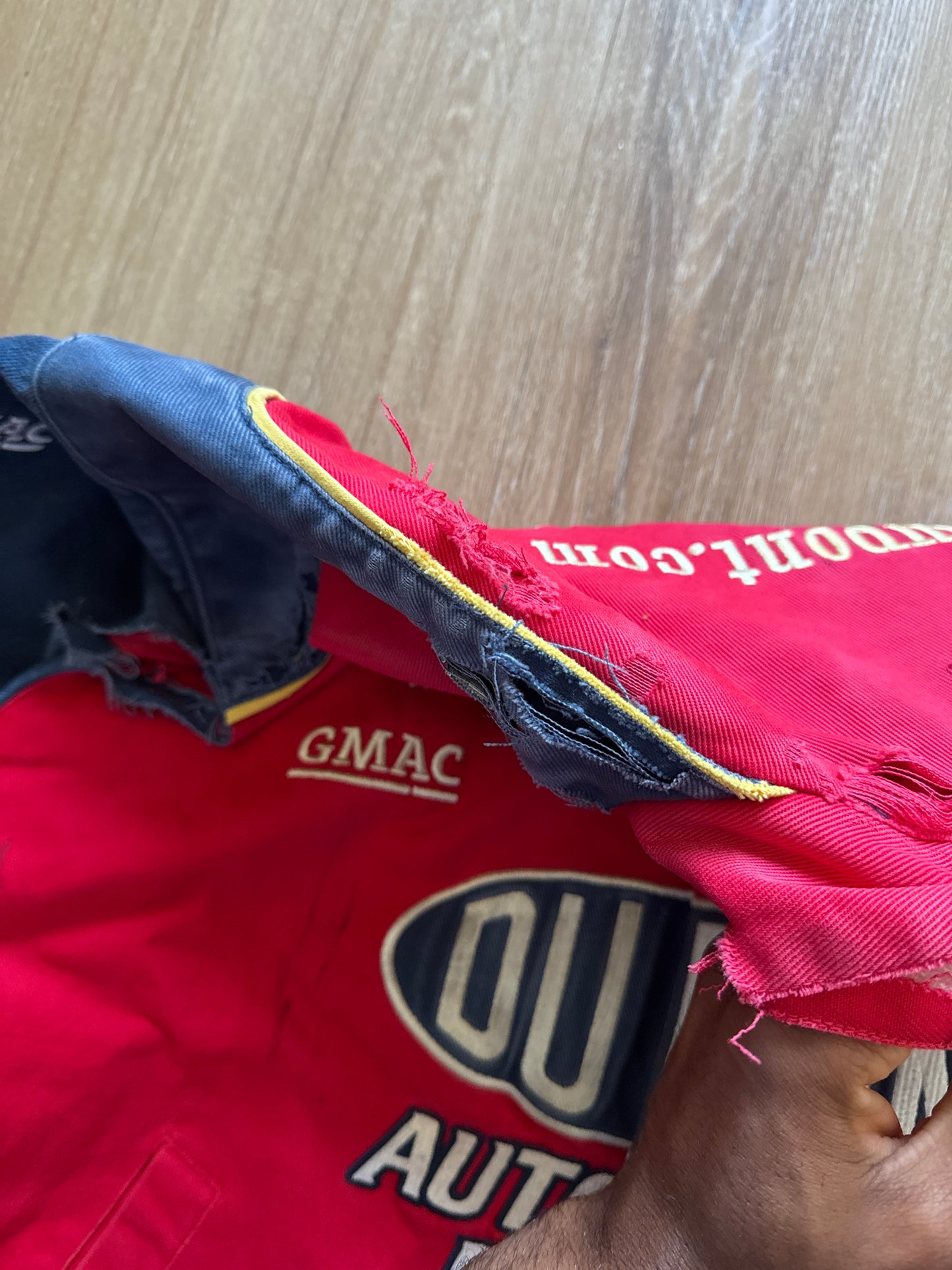 Vintage Nascar Jeff Gordon Du Pont Flame Racing Jacket