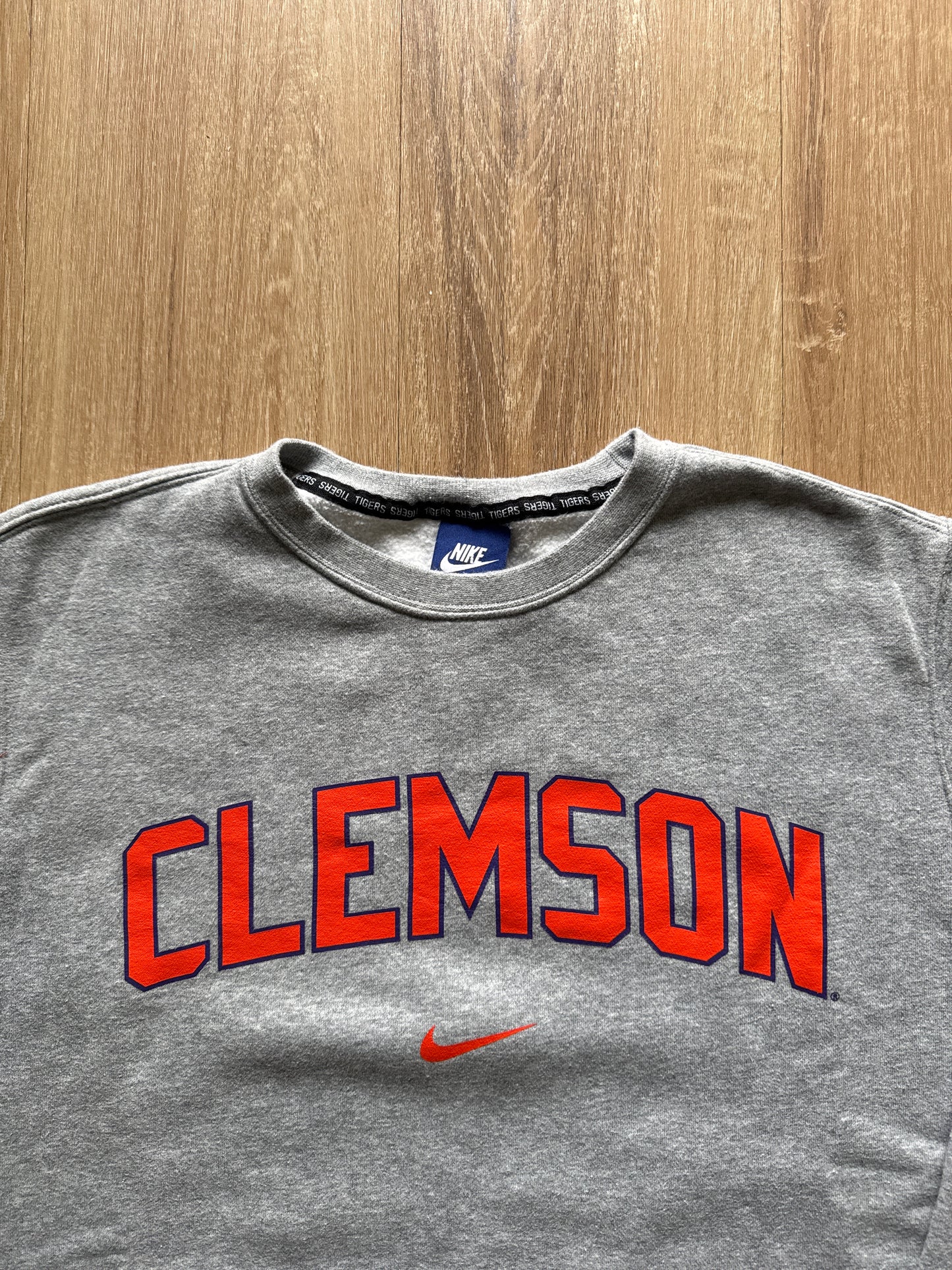 Nike University Of Clemson Tigers Center Swoosh Sweatshirt