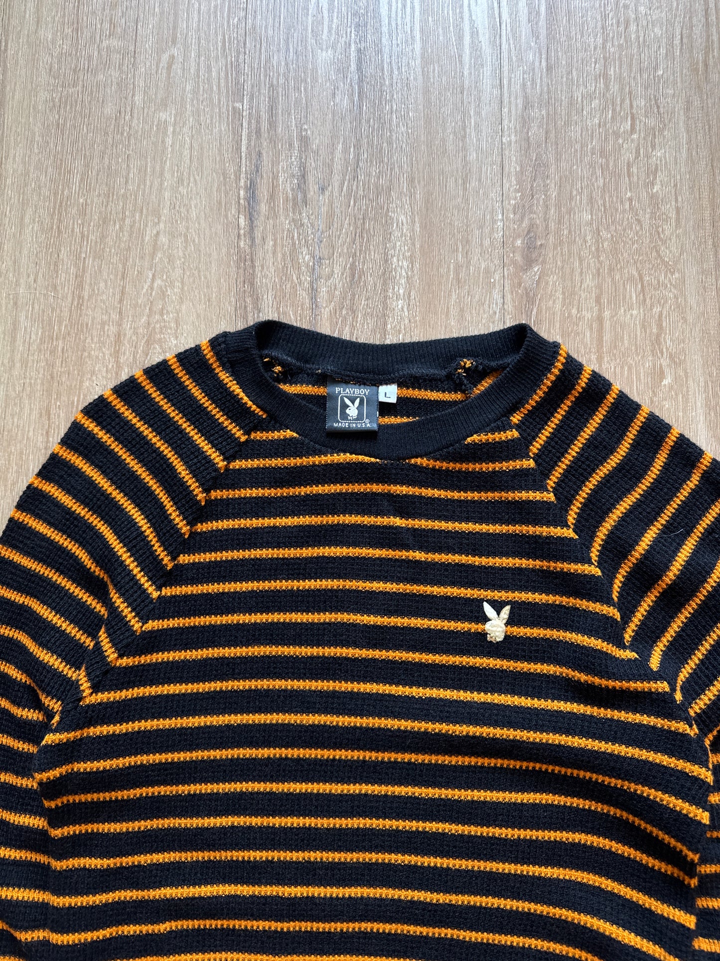 Vintage 80s Playboy Striped Sweater