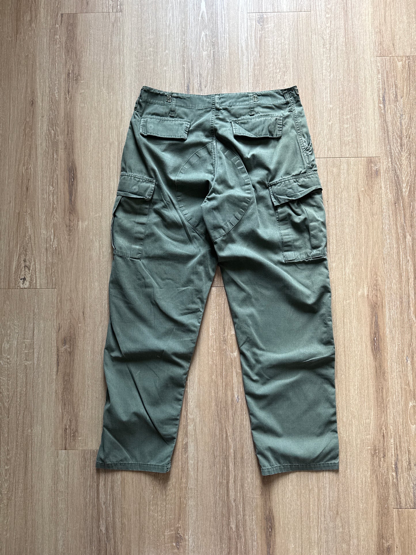Vintage Military Olive Green Cargo Pants