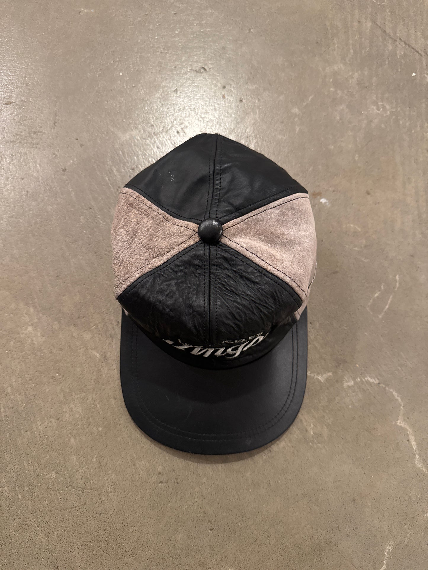 Vintage Los Angeles Kings Genuine Leather Snapback Hat