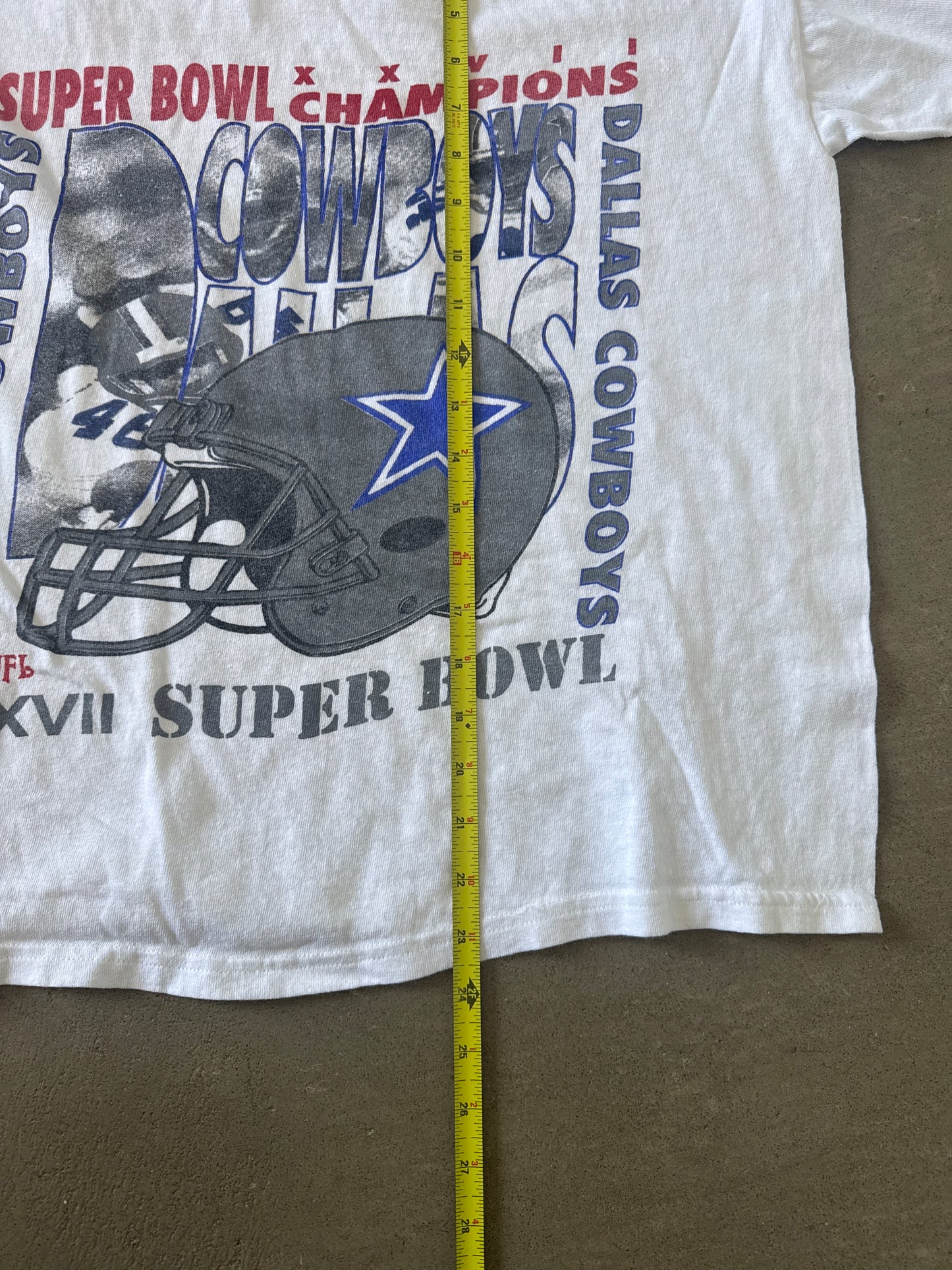 Vintage 1993 Dallas Cowboys Super Bowl Boxy Fit Tee