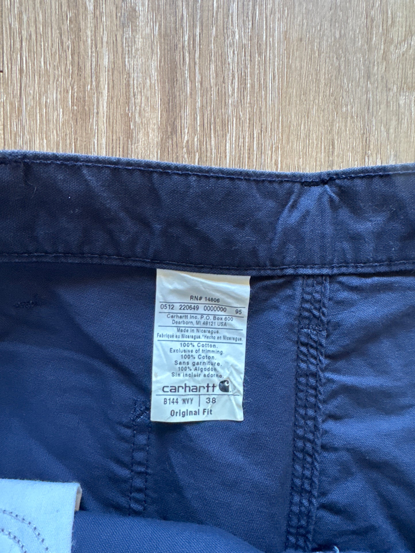 Carhartt Navy Original Fit Shorts