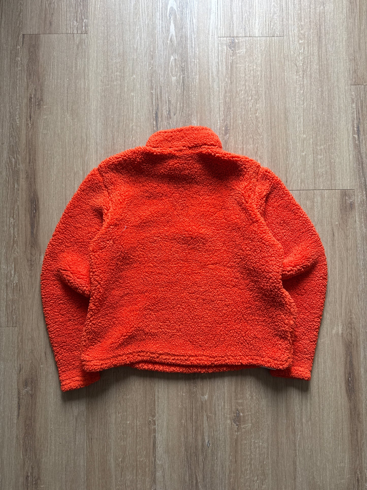 Knights Apparel Women’s University Of Clemson Tigers Cropped Sherpa Quarter Zip Pullover