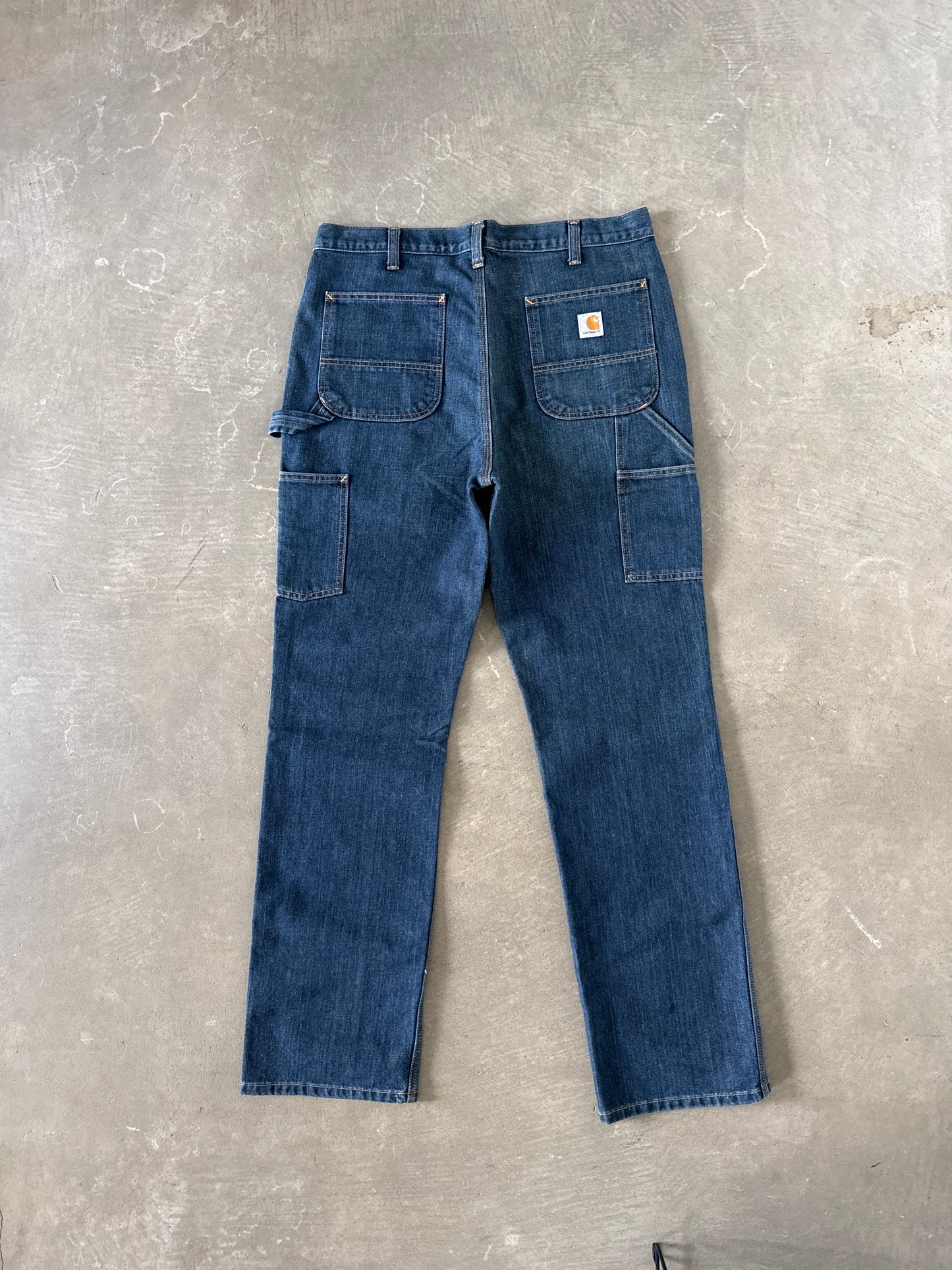 Carhartt Relaxed Fit Dark Washed Denim Jeans