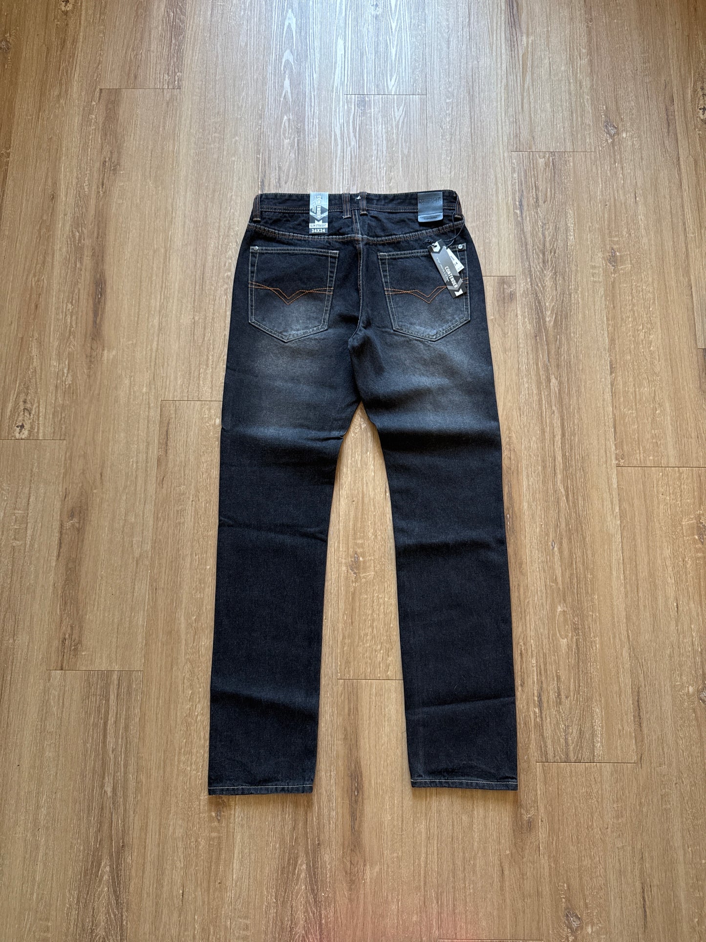 Y2K Contender Slim Straight Black Denim Jeans