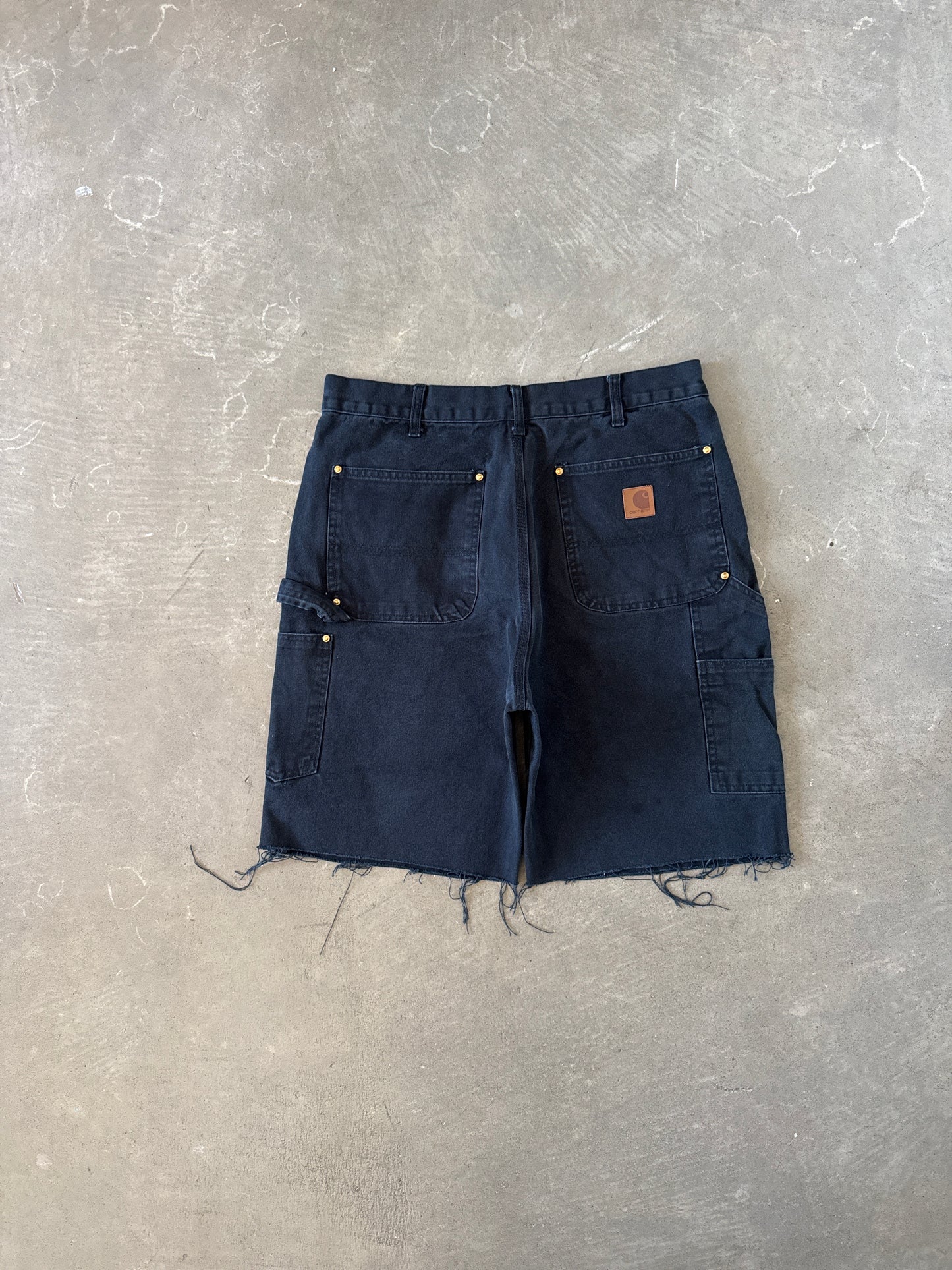 Vintage Carhartt Distressed Black Double Knee Shorts